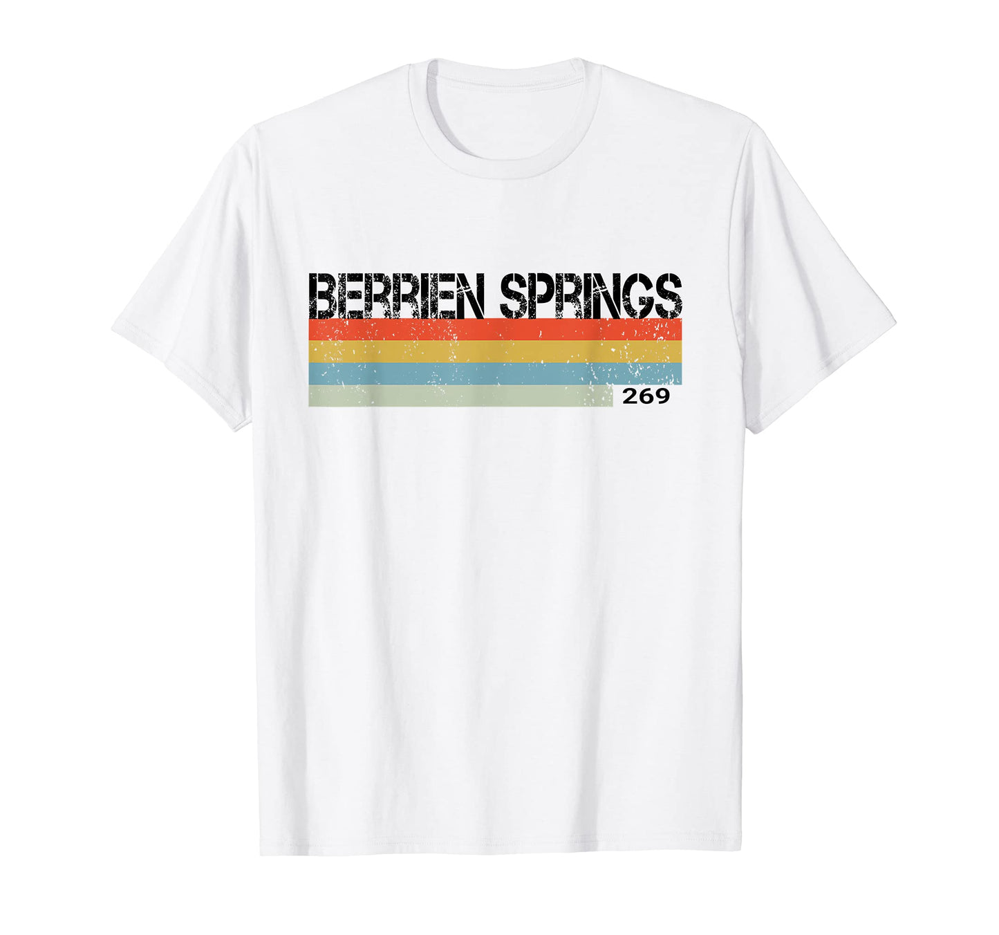 Berrien Springs Michigan Area Code T-Shirt - Custom Art Print Men Women - T-Shirt, Sweatshirt, Hoodie