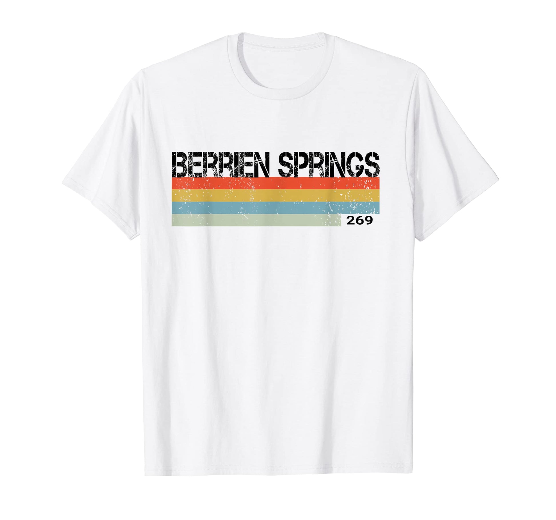 Berrien Springs Michigan Area Code T-Shirt - Custom Art Print Men Women - T-Shirt, Sweatshirt, Hoodie