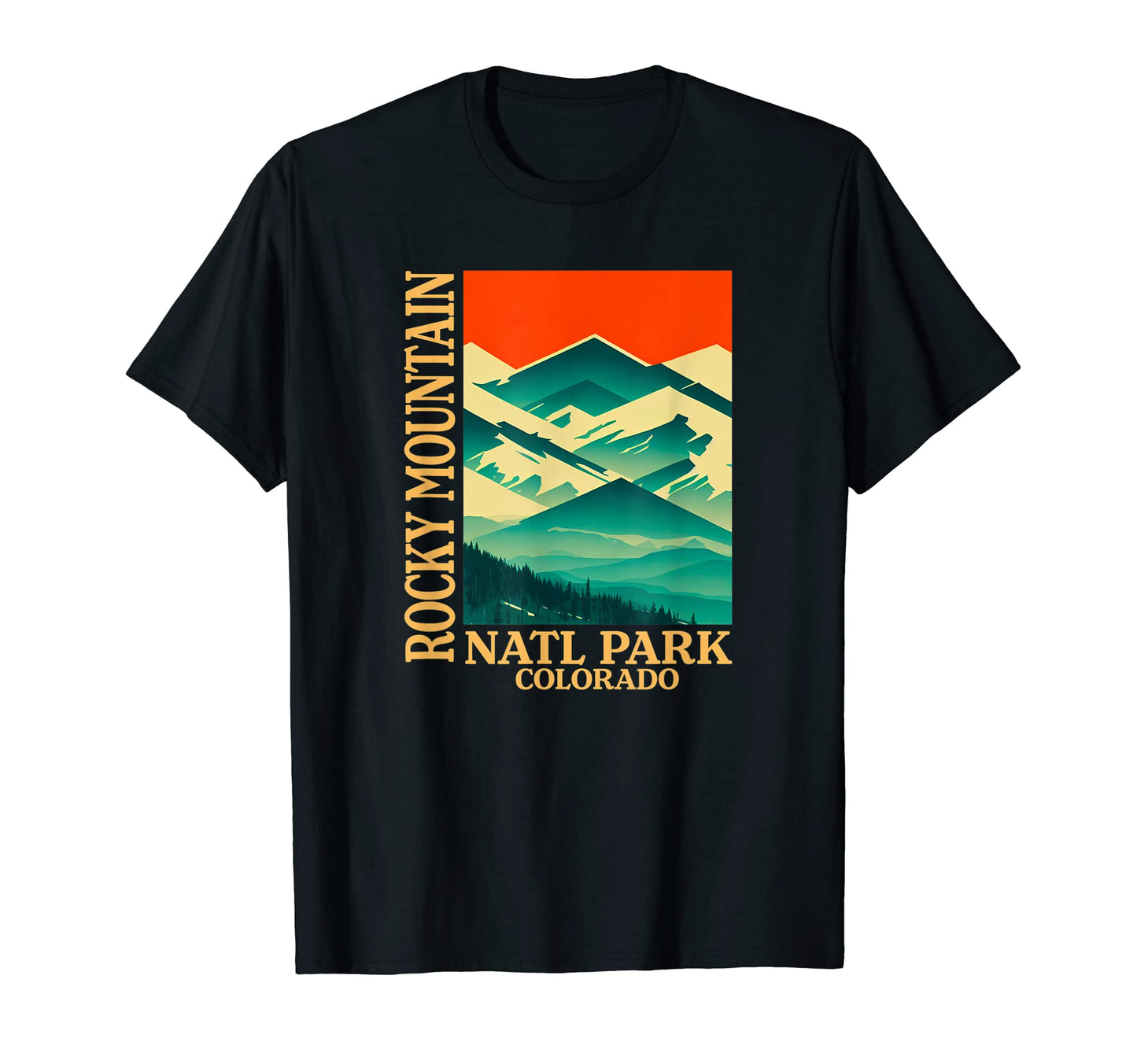 Colorado Rocky Mountain National T-Shirt - Aesthetic Graphic for Adults - T-Shirt, Sweatshirt, Hoodie