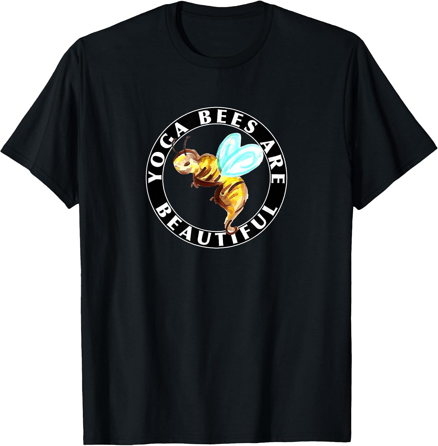 Yoga Bees Are Beautiful - Adult & Kids T-Shirts, Sweatshirts & Hoodies apparel design preview 1