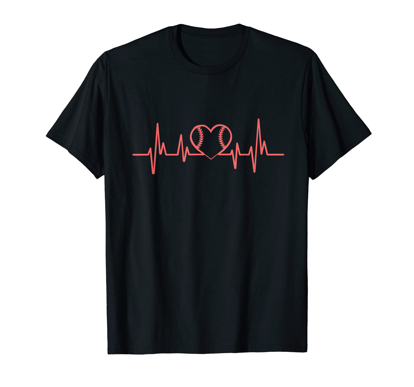 Baseball Heartbeat Baseball Players T-Shirt - Casual Everyday Wear Unisex - T-Shirt, Sweatshirt, Hoodie