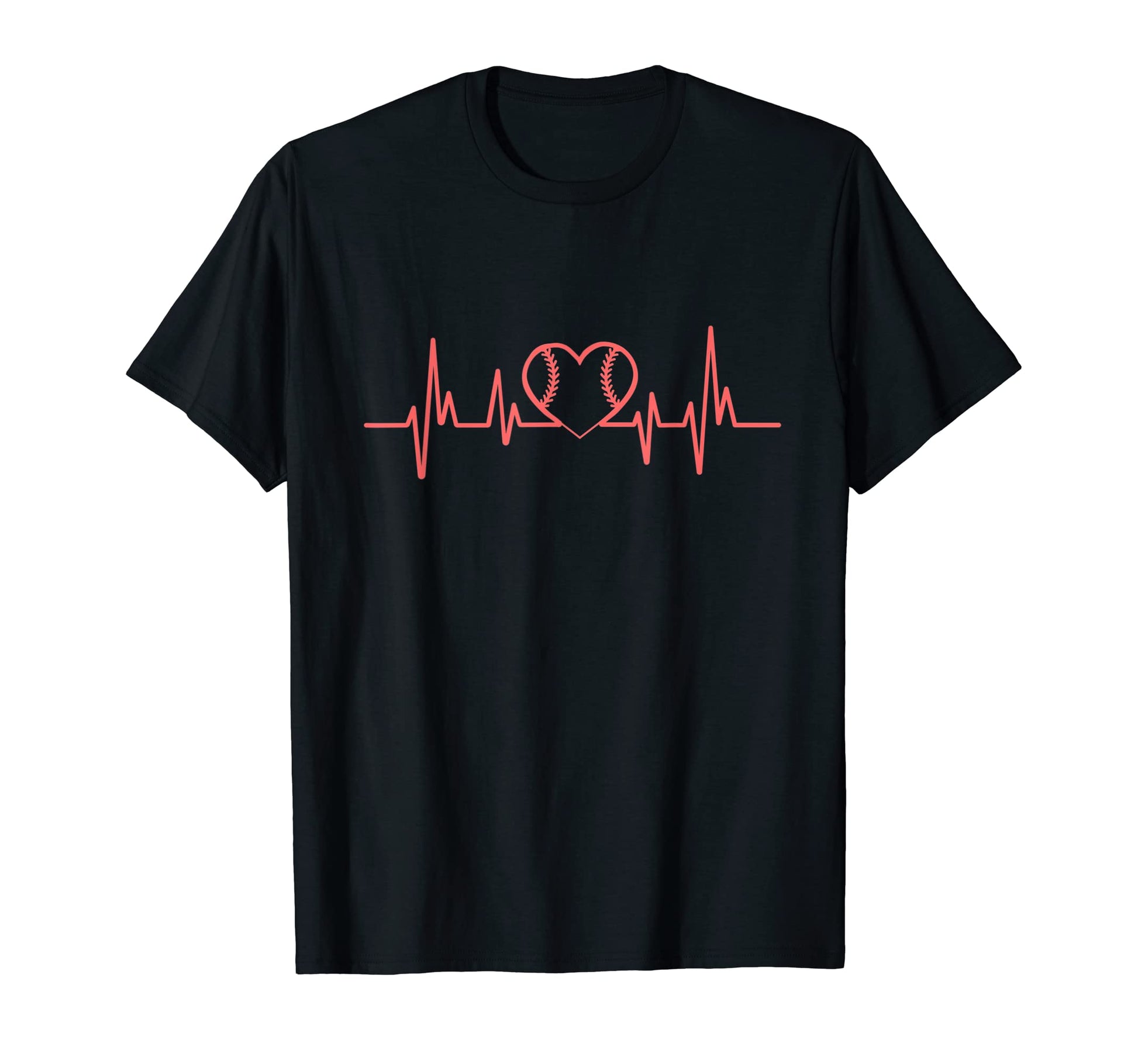 Baseball Heartbeat Baseball Players T-Shirt - Casual Everyday Wear Unisex - T-Shirt, Sweatshirt, Hoodie
