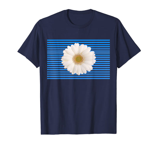 90S Stripe Daisy T-Shirt - Novelty Apparel Men Women - T-Shirt, Sweatshirt, Hoodie