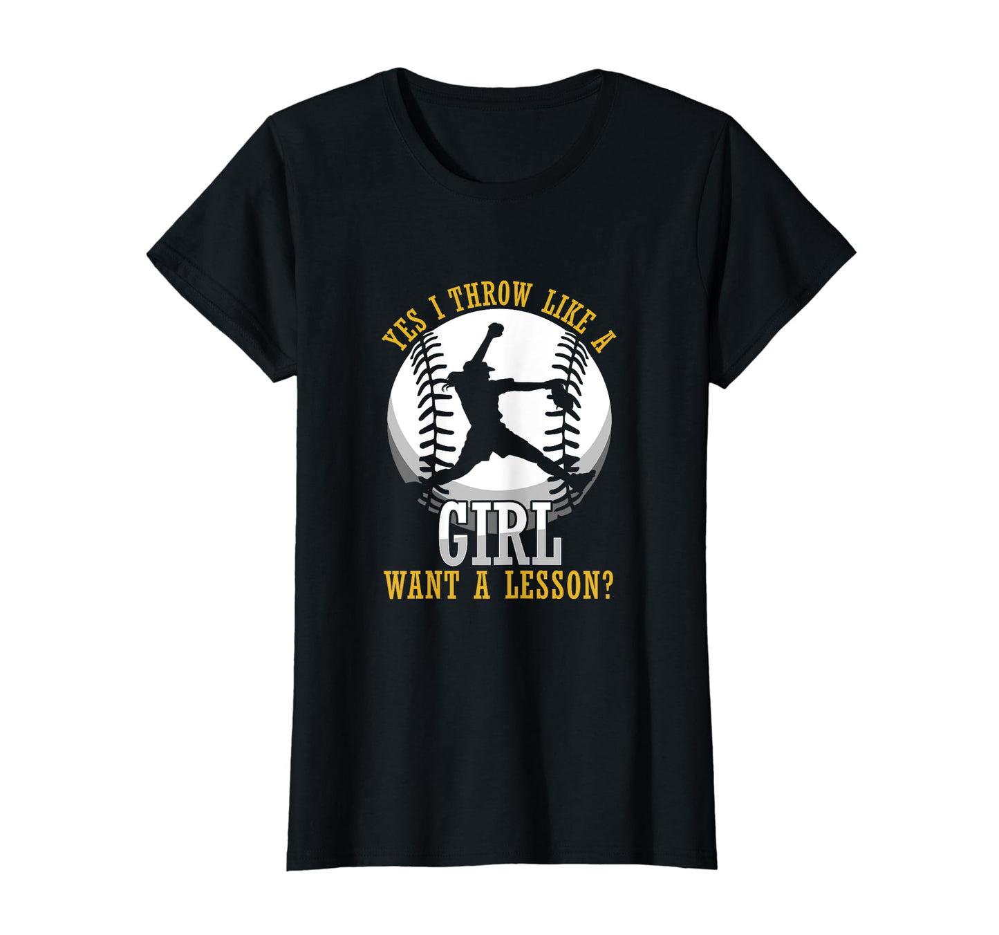 Throw Like Lesson Softball Baseball Home T-Shirt - Unique Graphic Unisex - T-Shirt, Sweatshirt, Hoodie