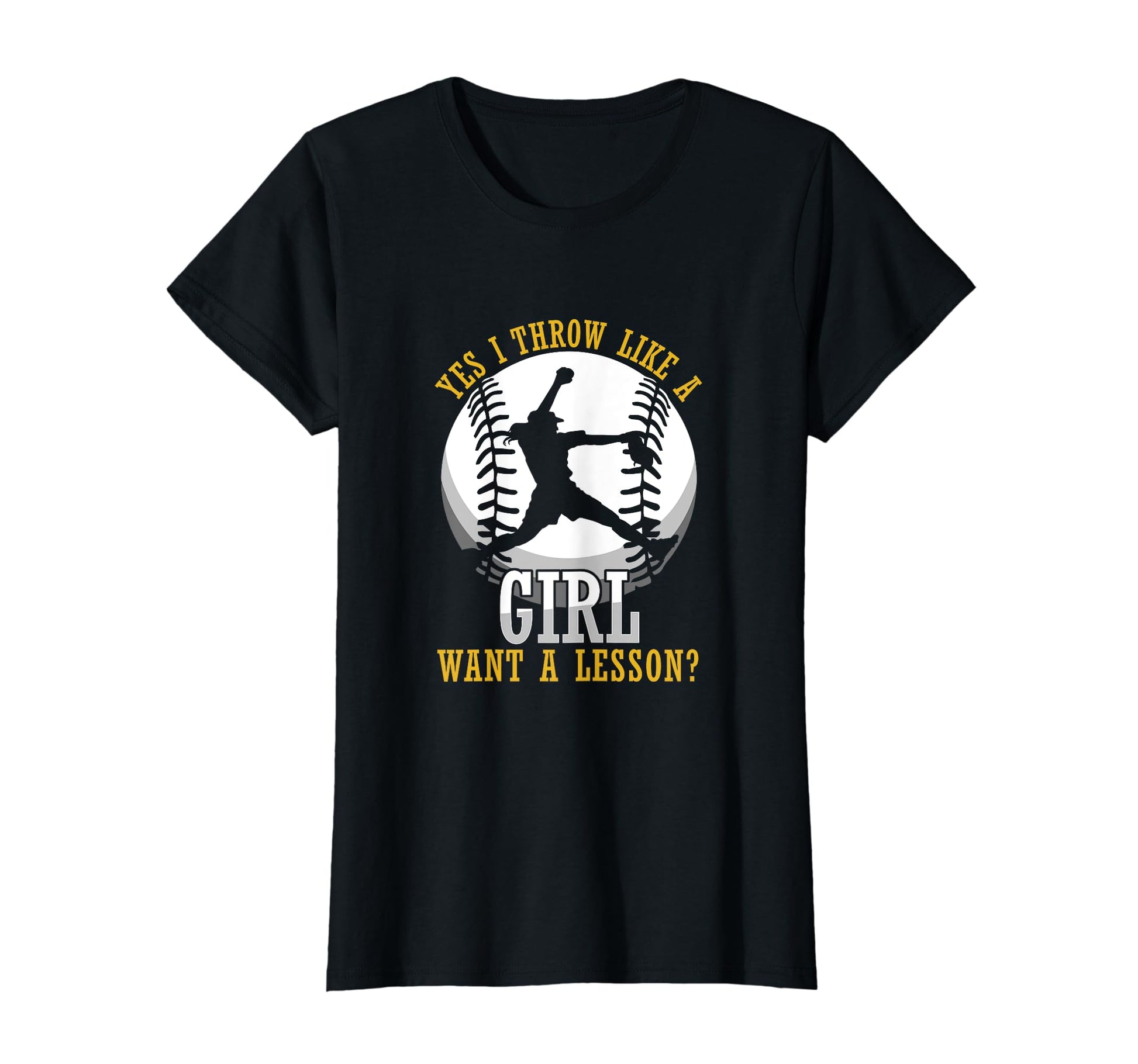 Throw Like Lesson Softball Baseball Home T-Shirt - Unique Graphic Unisex - T-Shirt, Sweatshirt, Hoodie