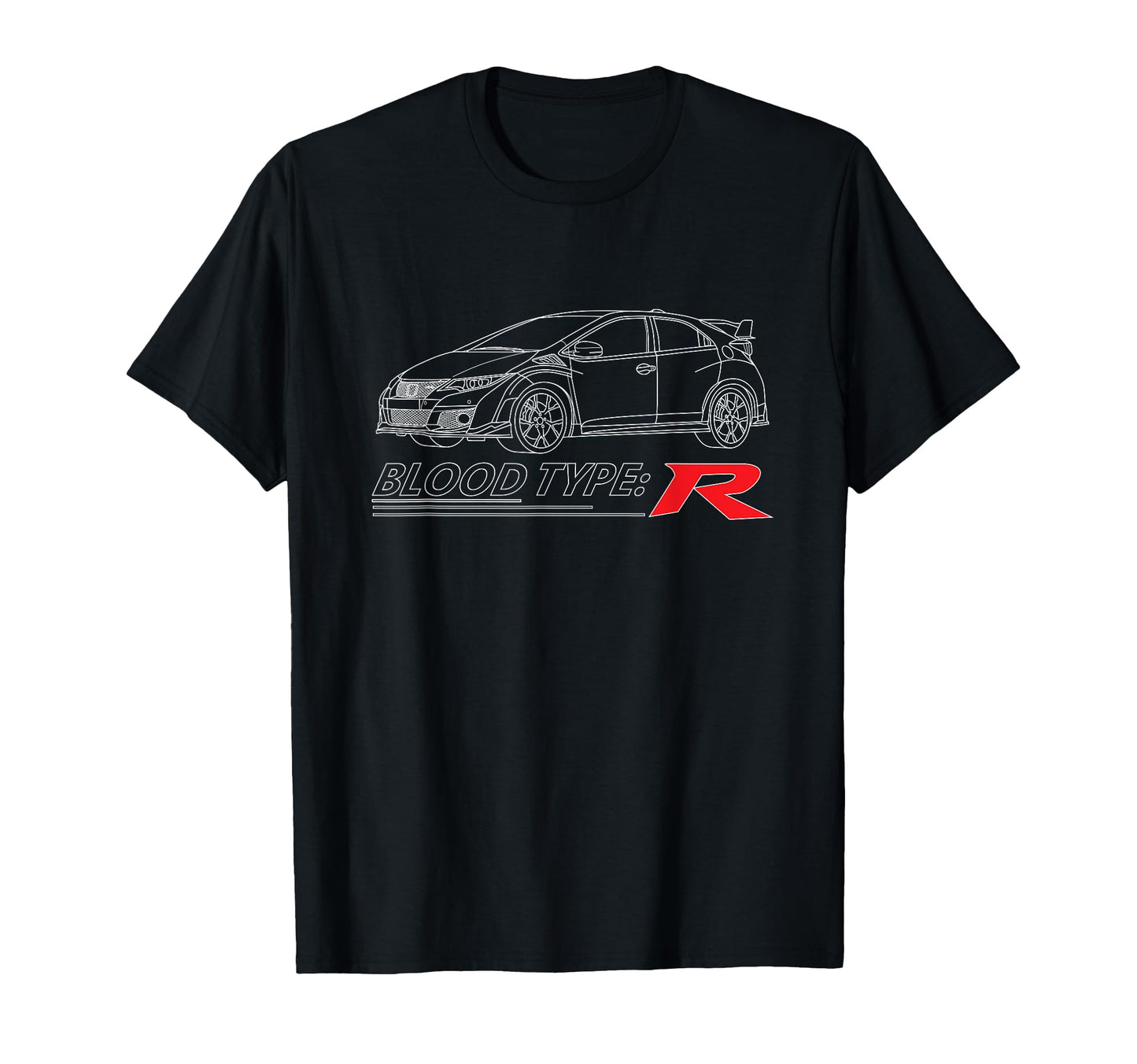 Car Tees Blood Type R T-Shirt - Trendy Graphic Men Women - T-Shirt, Sweatshirt, Hoodie