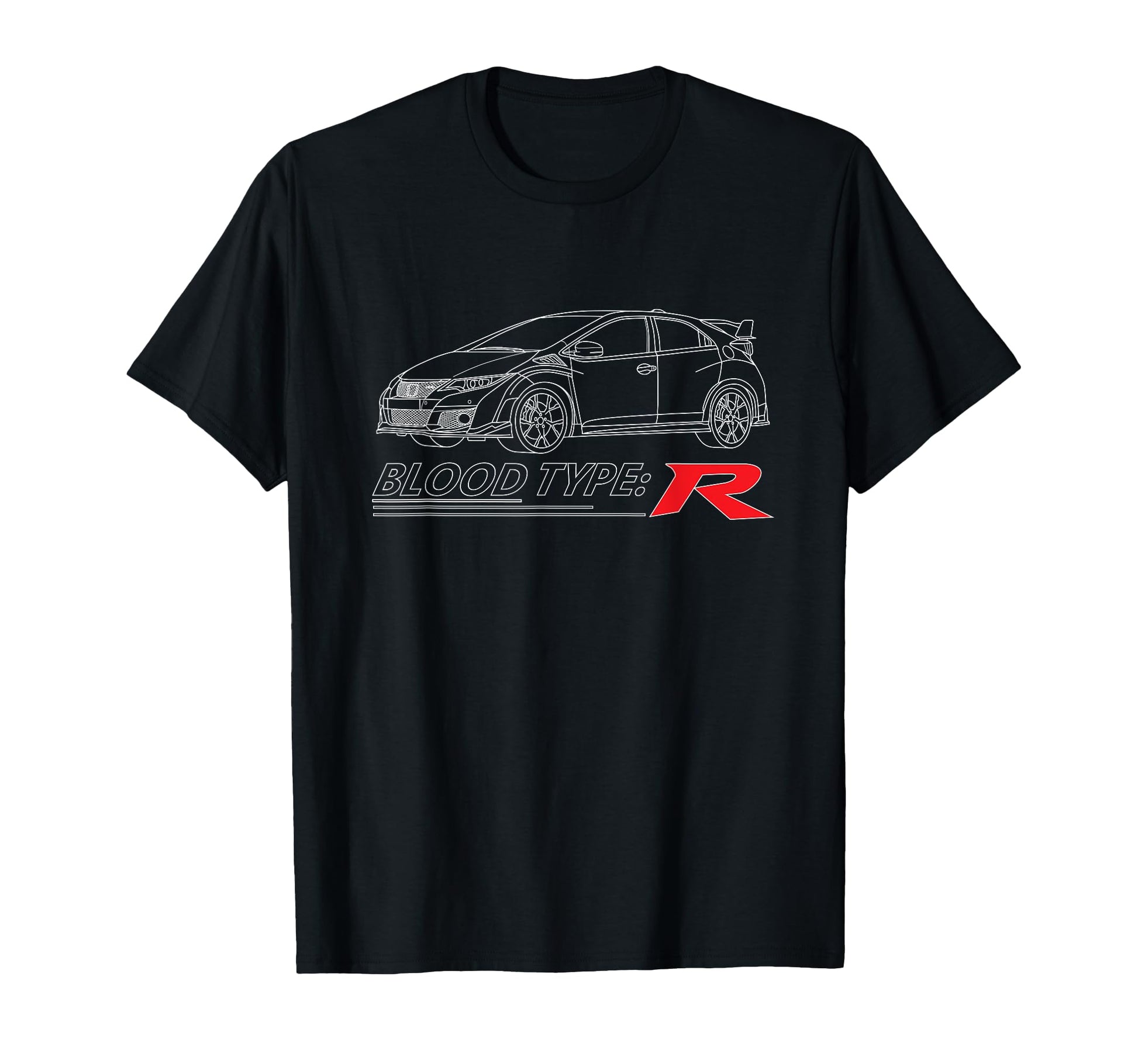 Car Tees Blood Type R T-Shirt - Trendy Graphic Men Women - T-Shirt, Sweatshirt, Hoodie