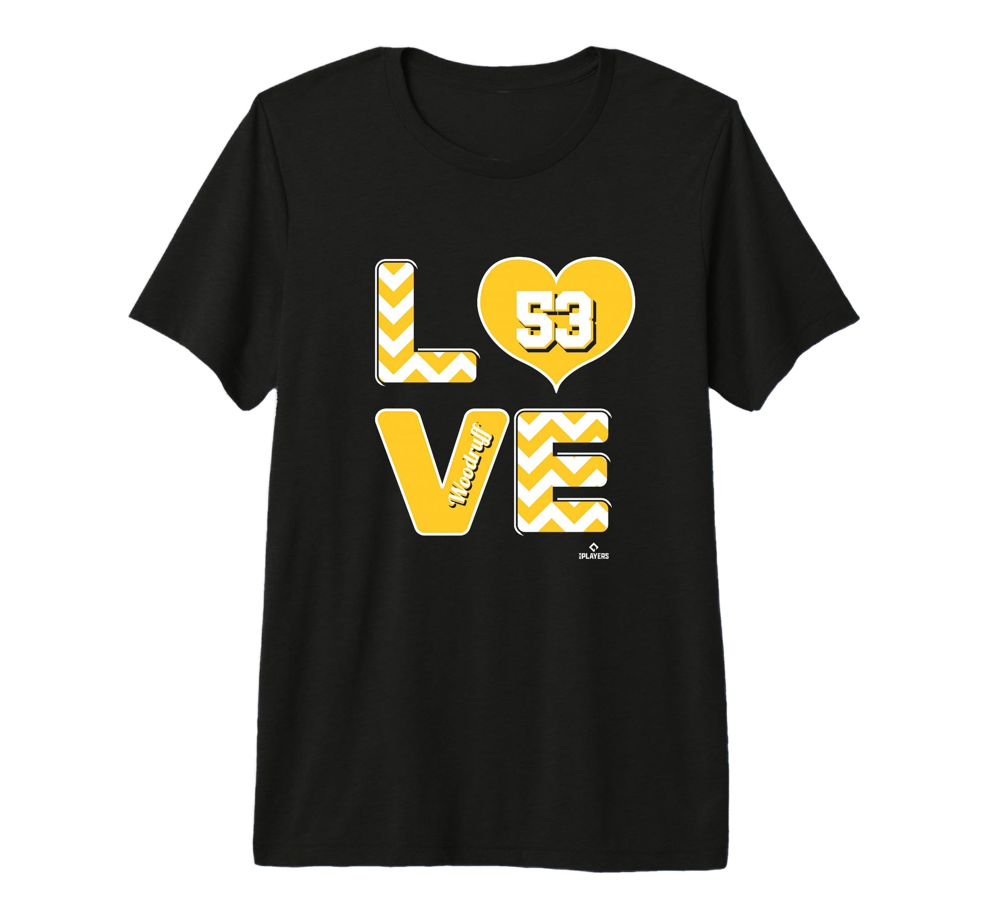 Brandon Woodruff Love Ball Tri T-Shirt - Casual Everyday Wear for Adults - T-Shirt, Sweatshirt, Hoodie
