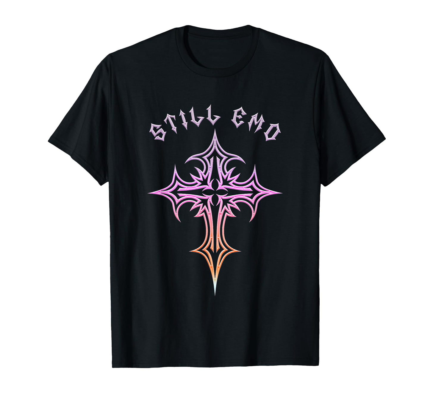 Still Emo Gothic Cross Y2K Aesthetic T-Shirt - Casual Everyday Wear Unisex - T-Shirt, Sweatshirt, Hoodie