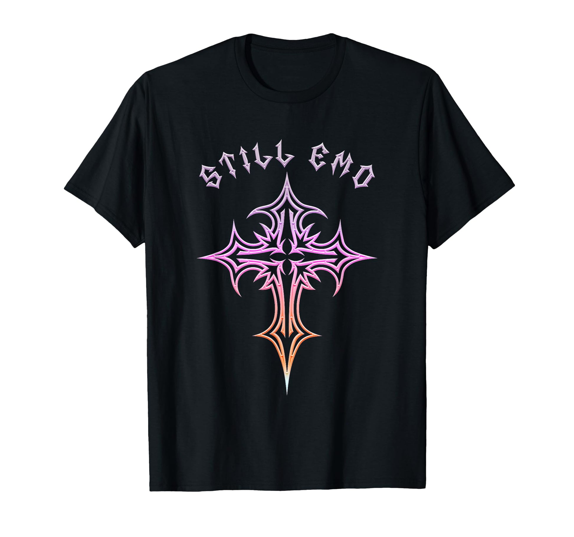 Still Emo Gothic Cross Y2K Aesthetic T-Shirt - Casual Everyday Wear Unisex - T-Shirt, Sweatshirt, Hoodie