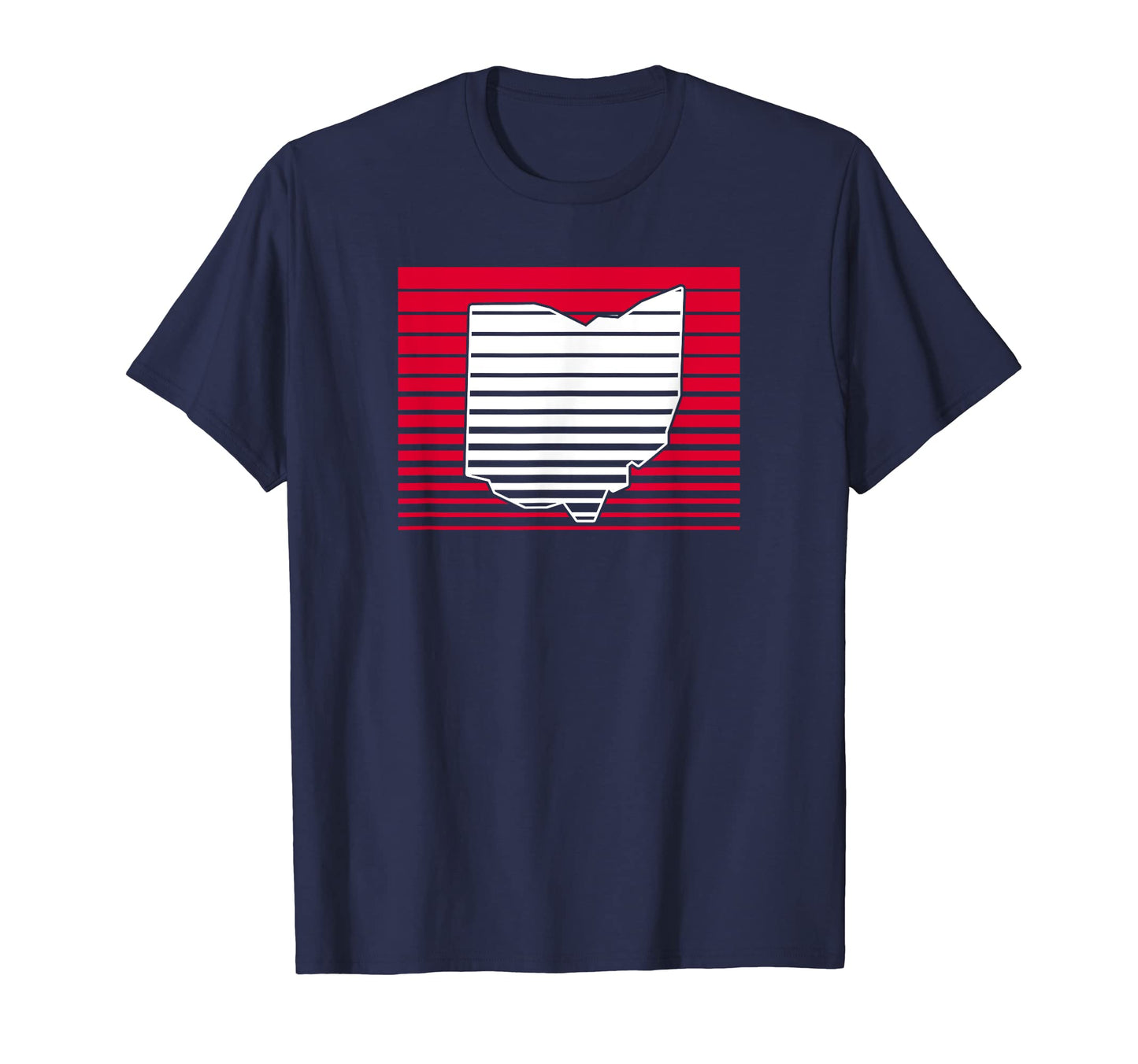 Cleveland Ohio Red And White Gradient T-Shirt - Streetwear Style Men Women - T-Shirt, Sweatshirt, Hoodie
