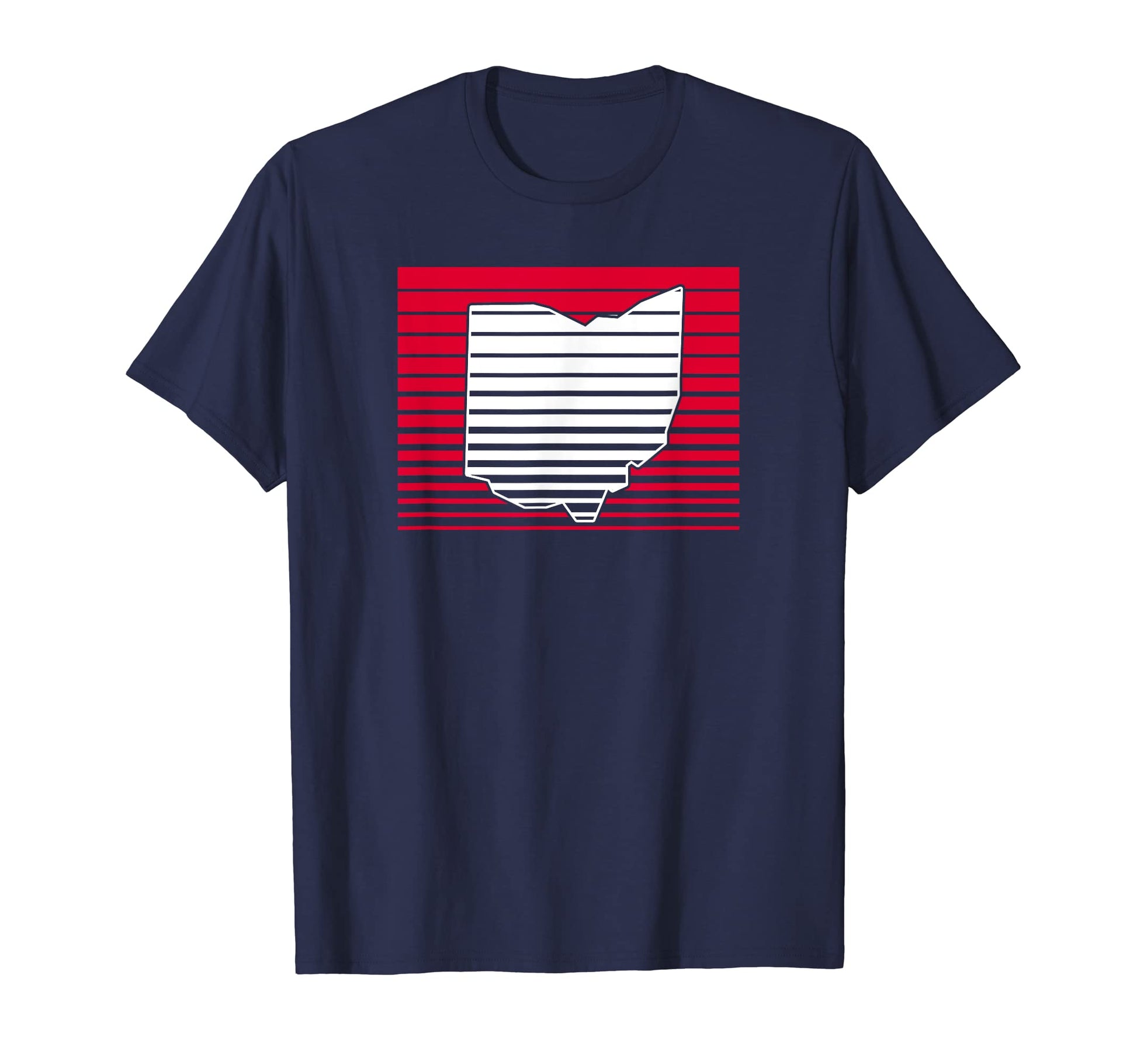 Cleveland Ohio Red And White Gradient T-Shirt - Streetwear Style Men Women - T-Shirt, Sweatshirt, Hoodie