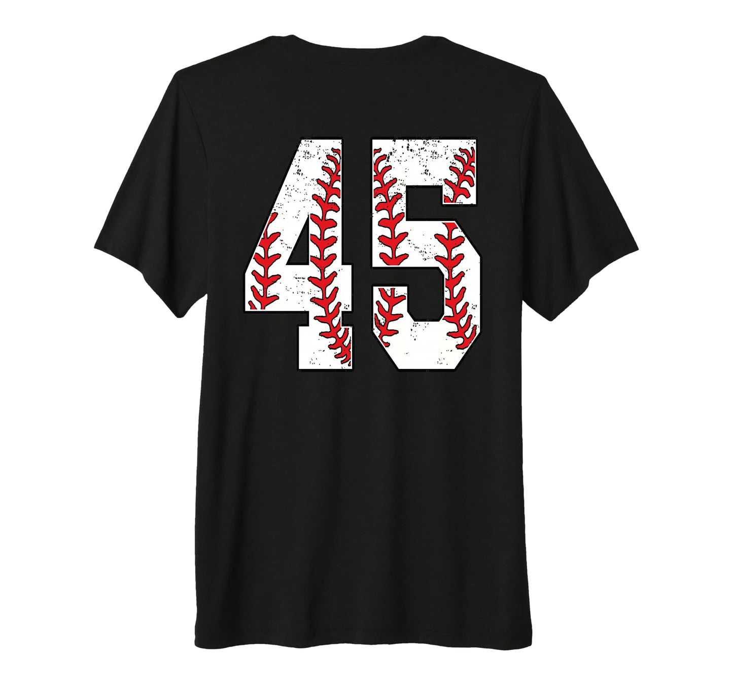 Number 45 Baseball Jersey Number 45 Back T-Shirt - Minimalist Print Unisex - T-Shirt, Sweatshirt, Hoodie