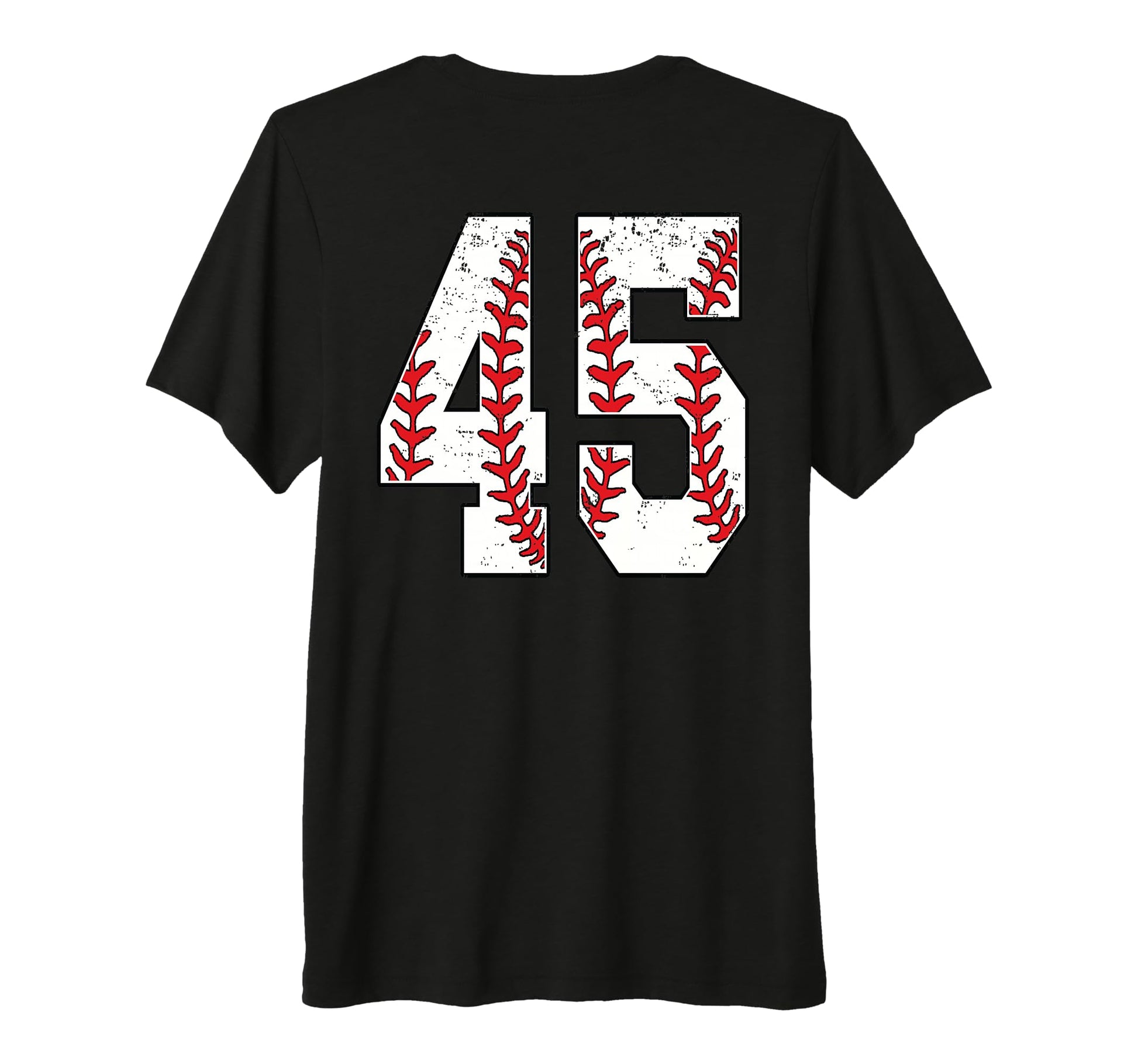 Number 45 Baseball Jersey Number 45 Back T-Shirt - Minimalist Print Unisex - T-Shirt, Sweatshirt, Hoodie
