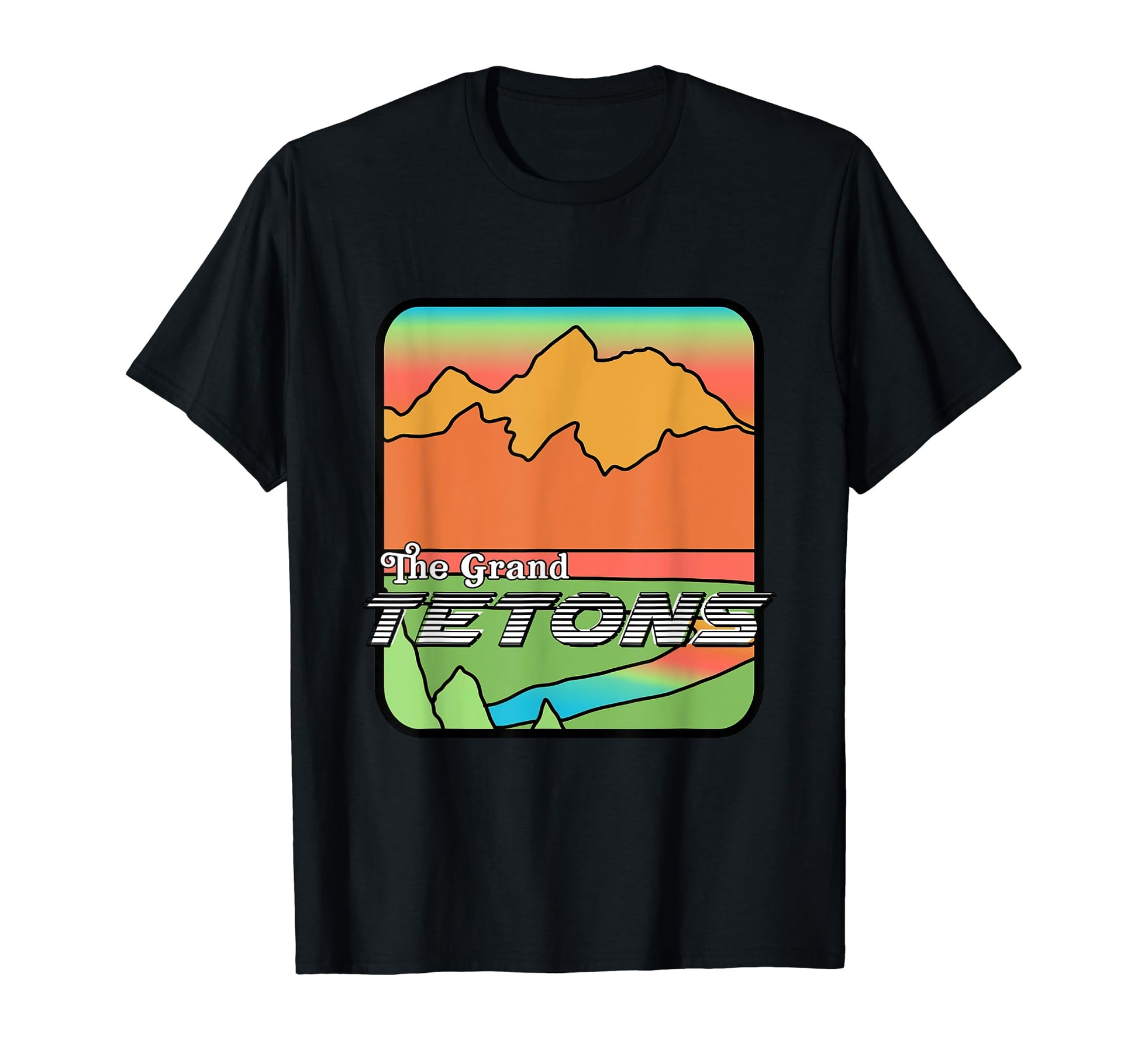 Grand Teton National Park Souvenir T-Shirt - Minimalist Print for Adults - T-Shirt, Sweatshirt, Hoodie