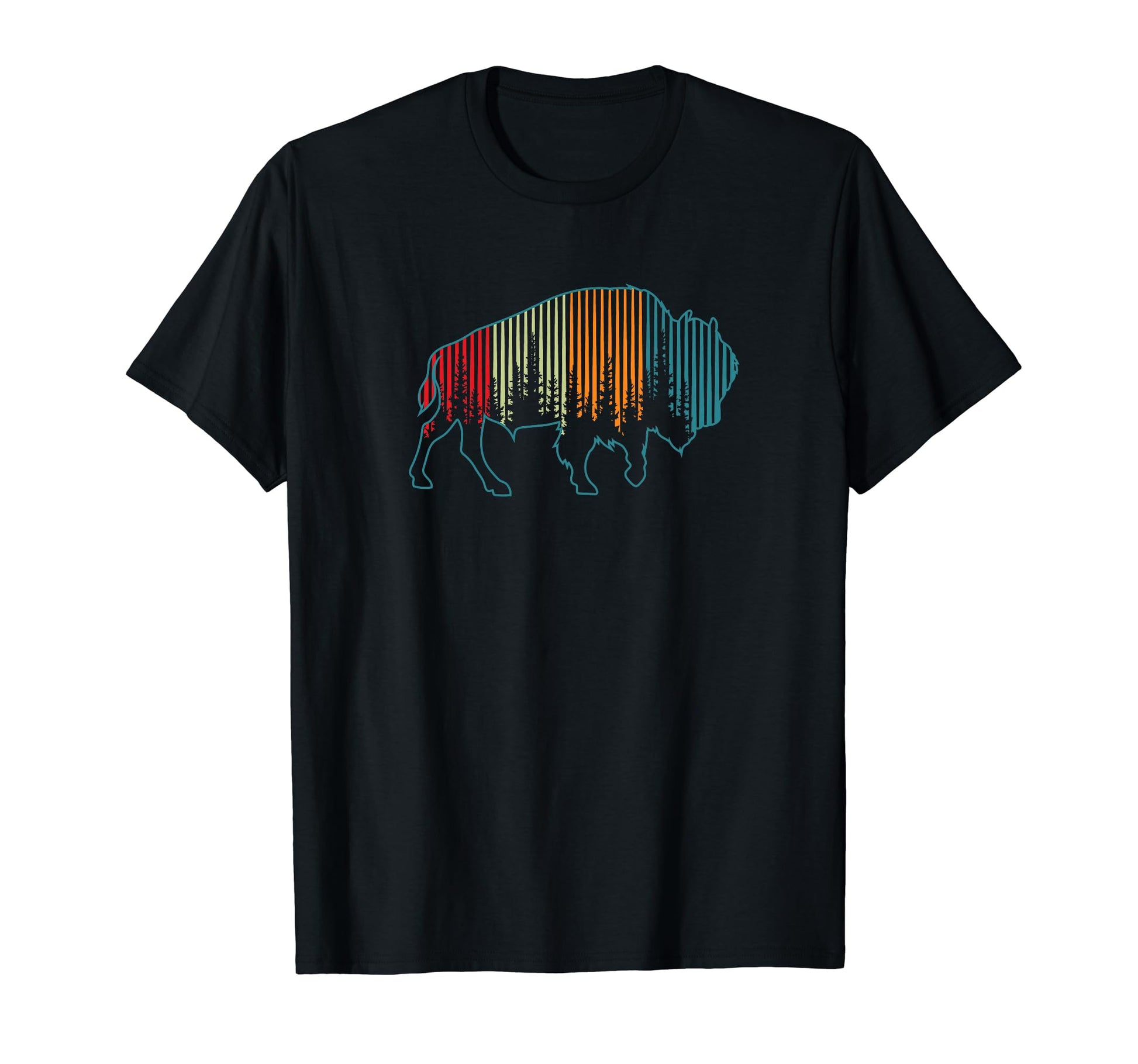 Bison American Buffalo National Park T-Shirt - Minimalist Print Unisex - T-Shirt, Sweatshirt, Hoodie