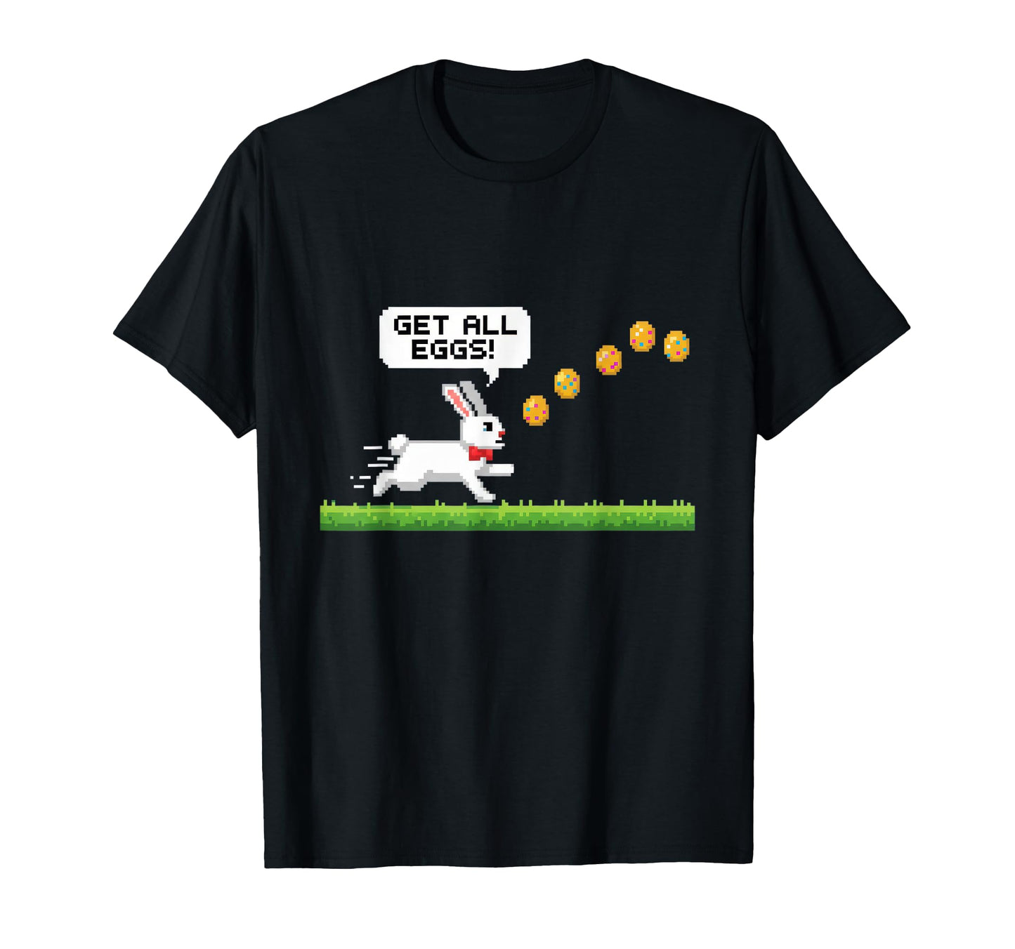 Get All Eggs Pixel Art Bunny T-Shirt - Casual Everyday Wear for Adults - T-Shirt, Sweatshirt, Hoodie