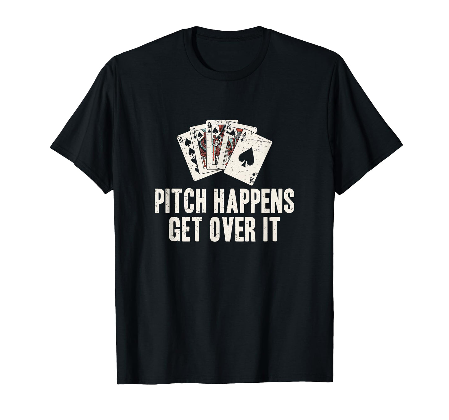 Pitch Happens Get Over It Funny T-Shirt - Minimalist Print for Adults - T-Shirt, Sweatshirt, Hoodie
