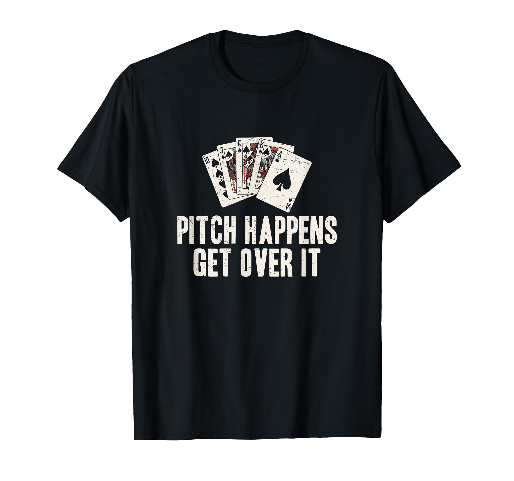 Pitch Happens Get Over It Funny T-Shirt - Minimalist Print for Adults - T-Shirt, Sweatshirt, Hoodie