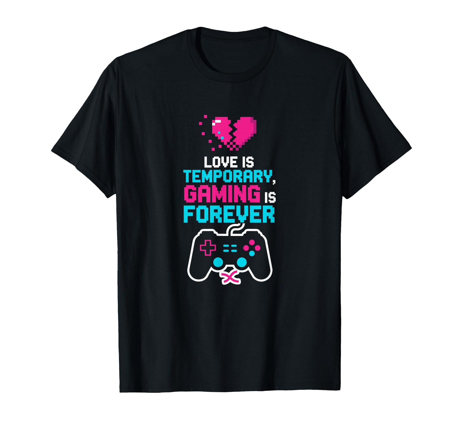 8 Bit Gaming Forever Pixel Art Aesthetic T-Shirt - Custom Art Print Unisex - T-Shirt, Sweatshirt, Hoodie