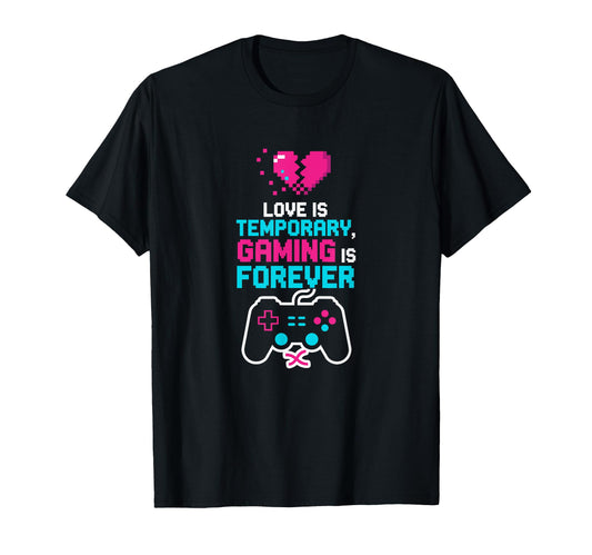 8 Bit Gaming Forever Pixel Art Aesthetic T-Shirt - Custom Art Print Unisex - T-Shirt, Sweatshirt, Hoodie