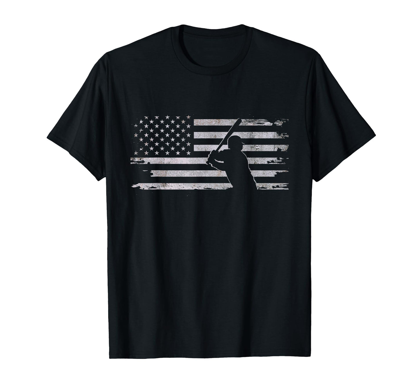 American Flag Baseball Baseball T-Shirt - Unique Graphic Men Women - T-Shirt, Sweatshirt, Hoodie