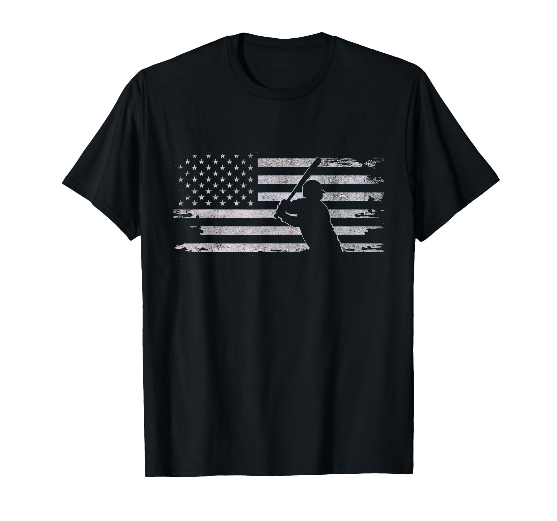 American Flag Baseball Baseball T-Shirt - Unique Graphic Men Women - T-Shirt, Sweatshirt, Hoodie