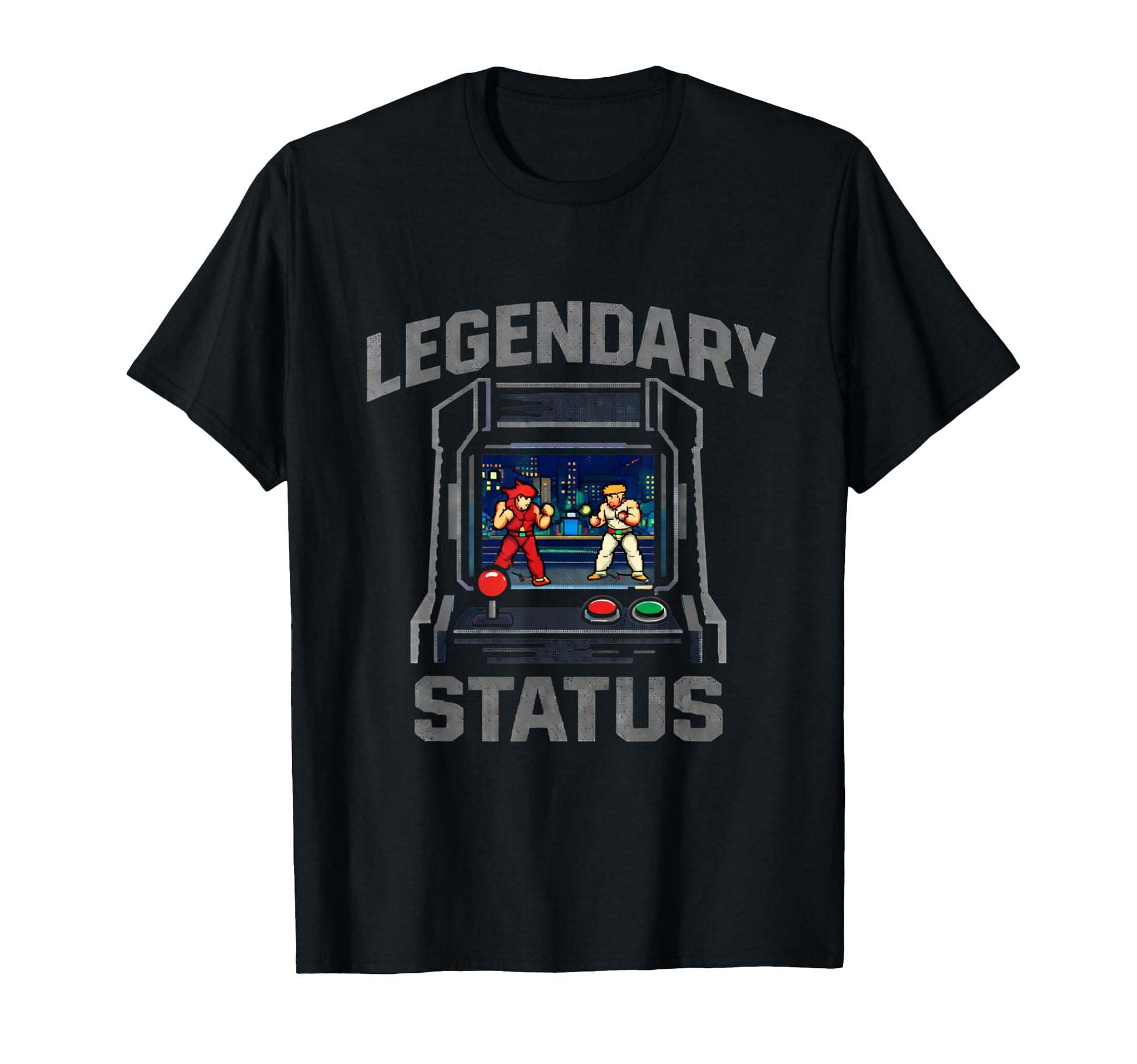 Pixel Fighter Arcade Gaming T-Shirt - Streetwear Style Unisex - T-Shirt, Sweatshirt, Hoodie