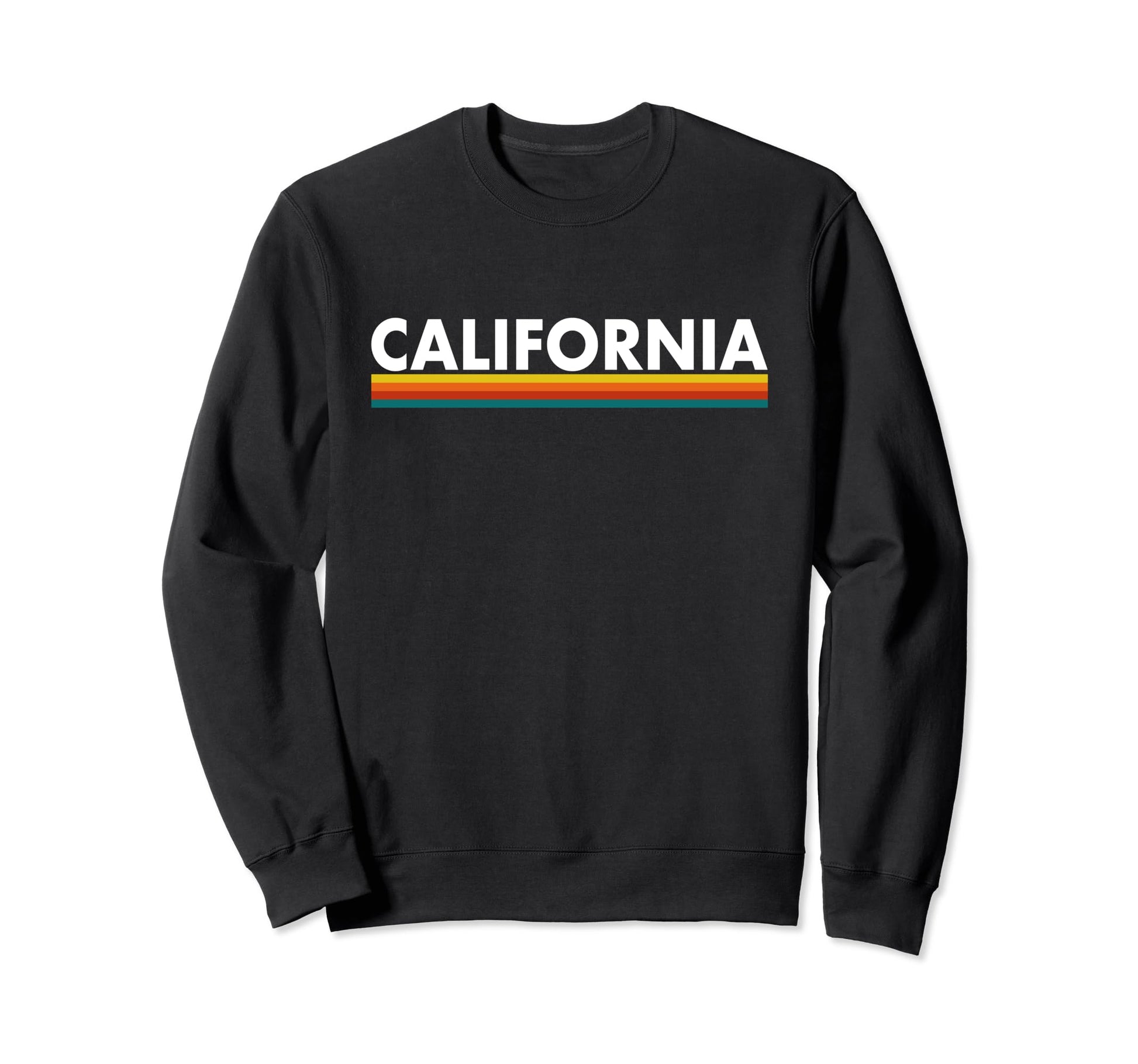 California Ca Stripes Sweatshirt - Trendy Graphic for Adults - T-Shirt, Sweatshirt, Hoodie