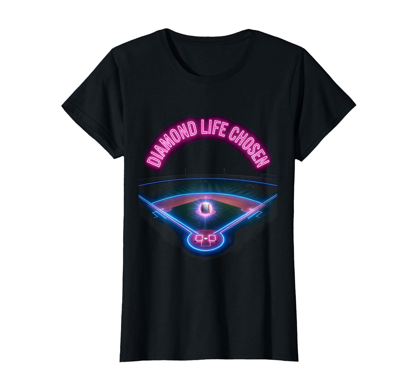 Dirt And Diamonds Baseball Diamond T-Shirt - Fun Novelty Design for Adults - T-Shirt, Sweatshirt, Hoodie