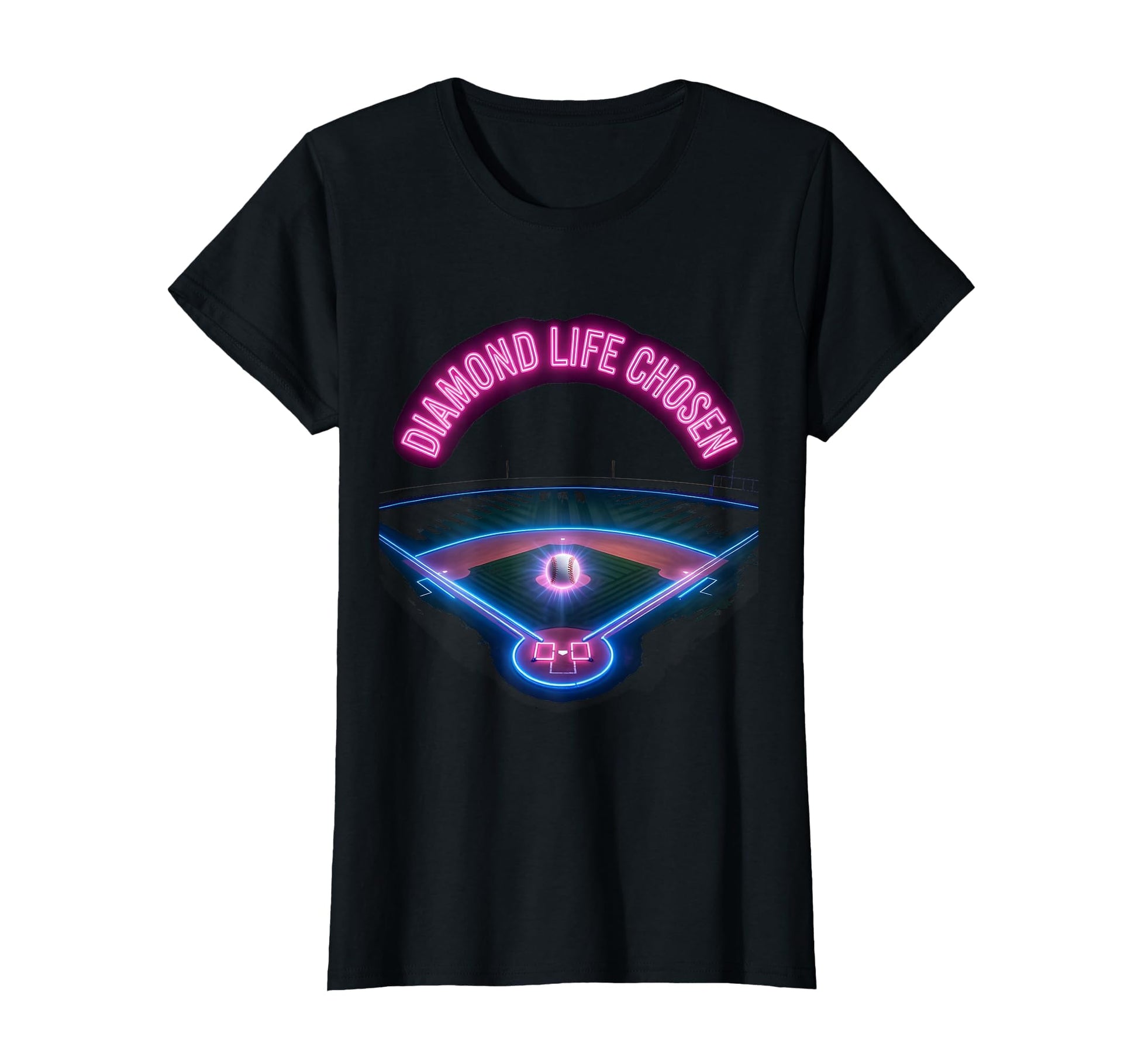 Dirt And Diamonds Baseball Diamond T-Shirt - Fun Novelty Design for Adults - T-Shirt, Sweatshirt, Hoodie