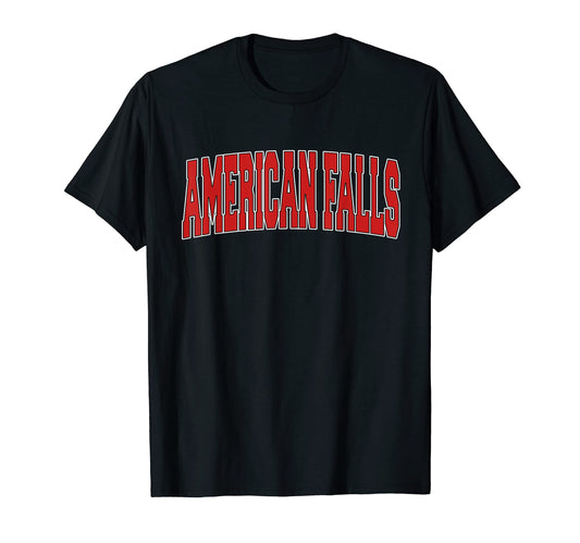 American Falls Id Idaho Varsity Usa T-Shirt - Custom Art Print Men Women - T-Shirt, Sweatshirt, Hoodie