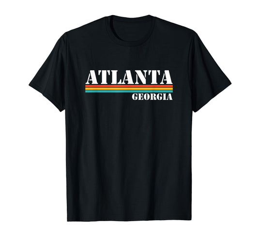 Atlanta Georgia Stripes T-Shirt - Streetwear Style Unisex - T-Shirt, Sweatshirt, Hoodie