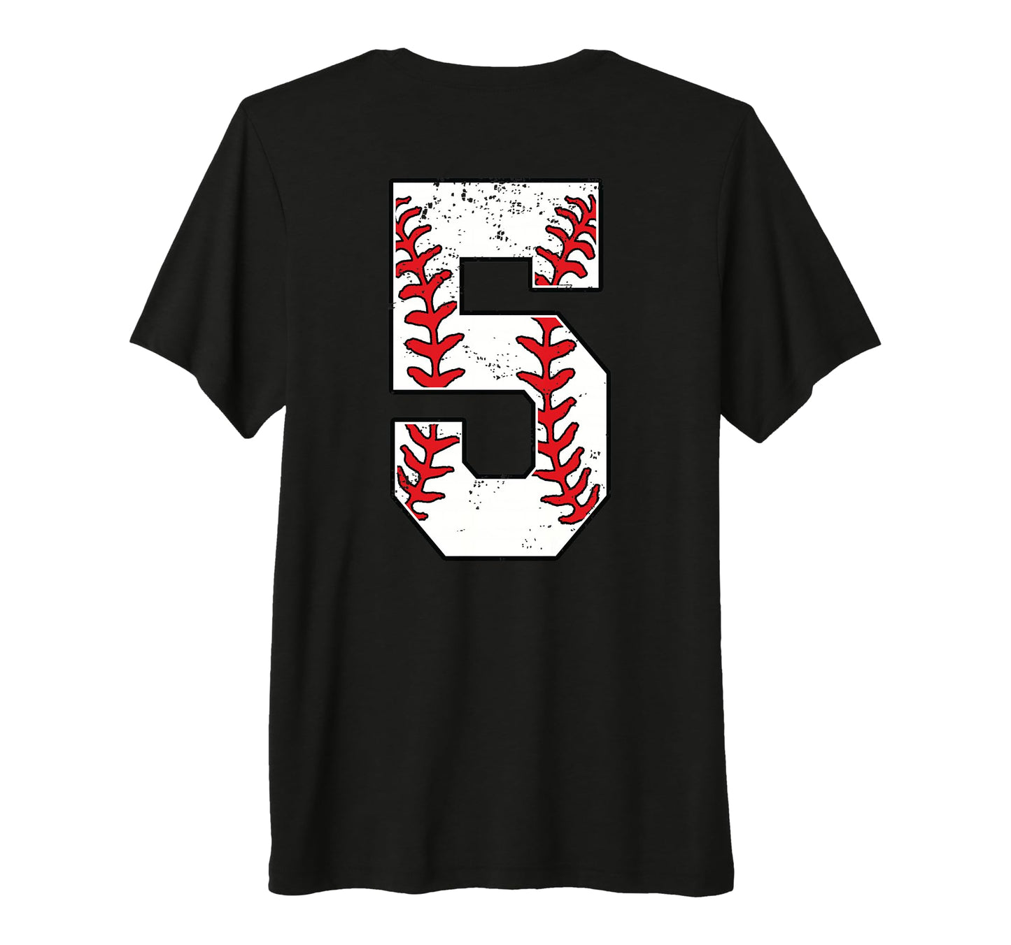 Number 5 Baseball Jersey Number 5 Back T-Shirt - Fun Novelty Design Unisex - T-Shirt, Sweatshirt, Hoodie