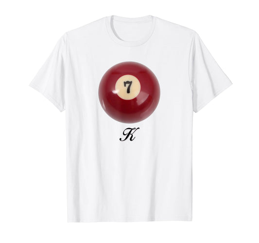 7 Ball K Coquette Girlcore Y2K T-Shirt - Minimalist Print for Adults - T-Shirt, Sweatshirt, Hoodie