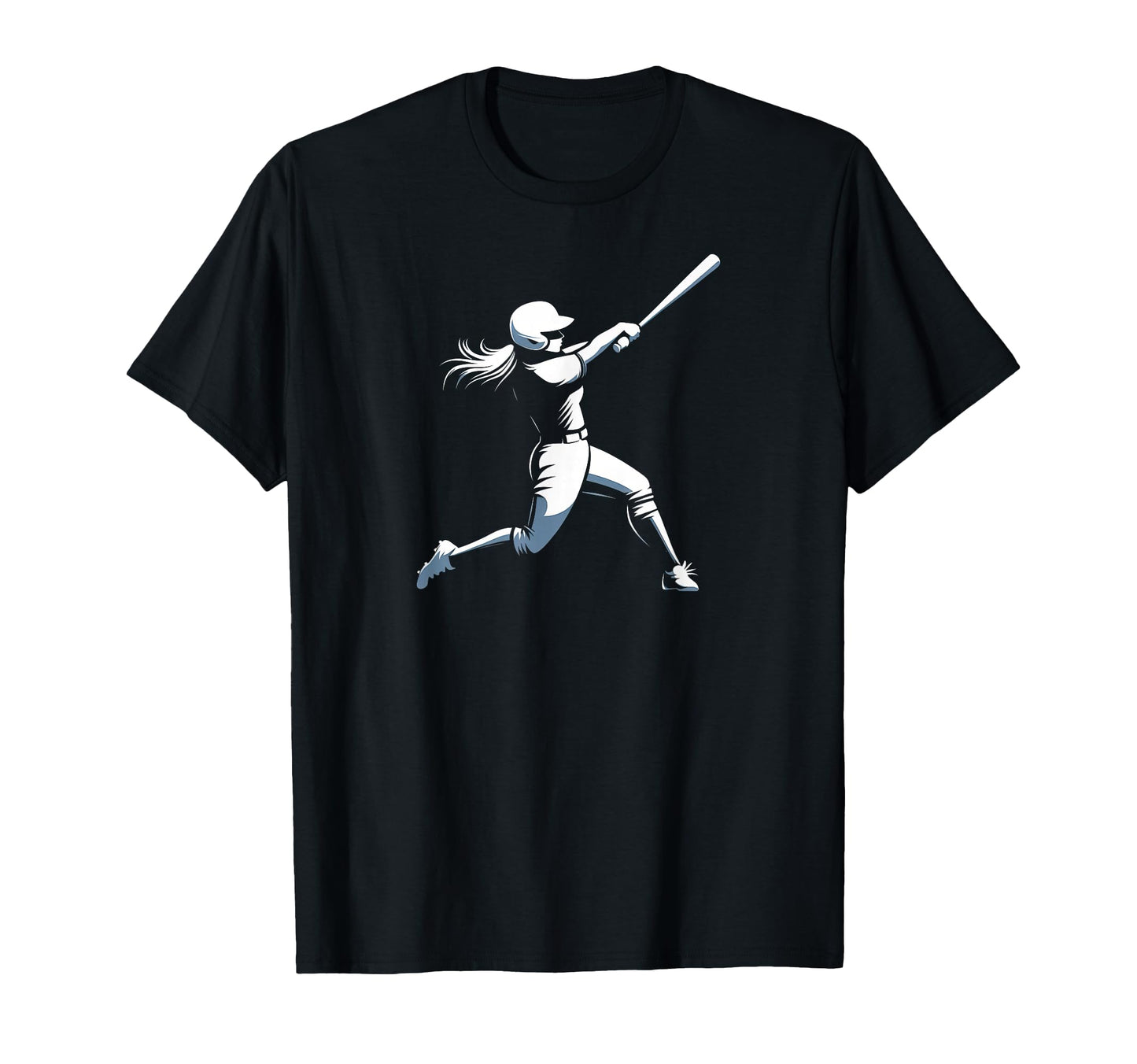 Female Baseball Player Hitting Home T-Shirt - Streetwear Style Men Women - T-Shirt, Sweatshirt, Hoodie