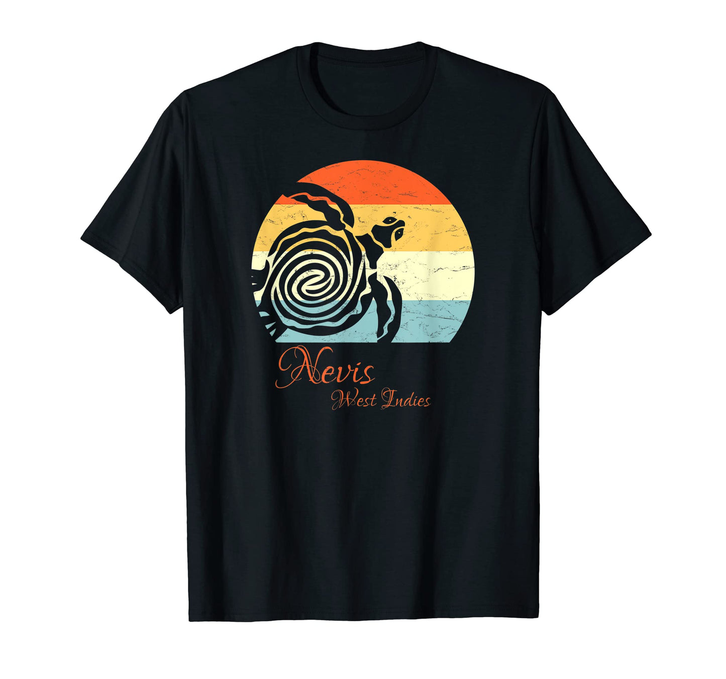 Nevis West Indies Sea Turtle Vacation T-Shirt - Trendy Graphic for Adults - T-Shirt, Sweatshirt, Hoodie
