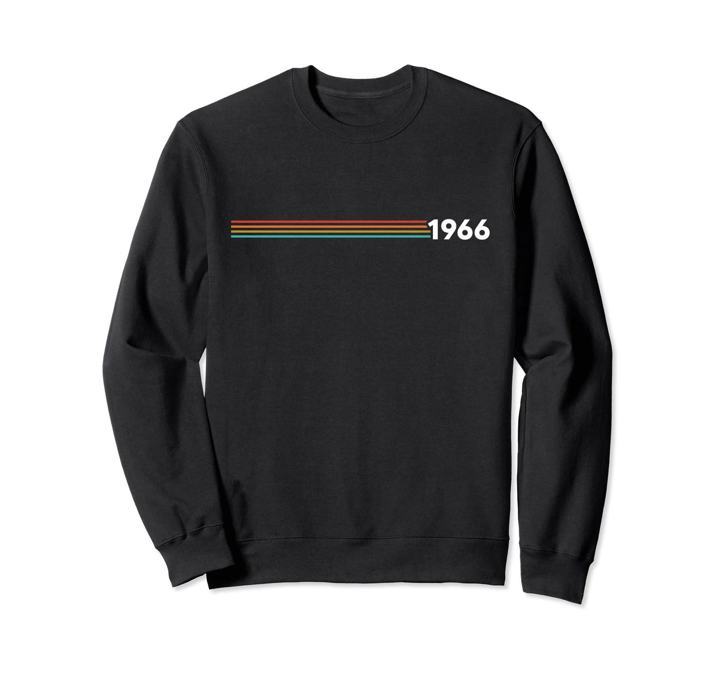1966 Years Stripe 60S Birthday Sweatshirt - Aesthetic Graphic Men Women - T-Shirt, Sweatshirt, Hoodie