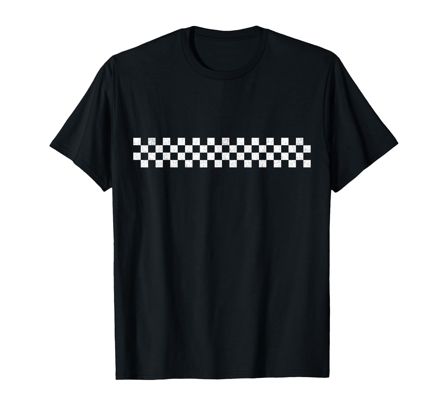 Car Racing Checkered Flag Finish Line T-Shirt - Trendy Graphic for Adults - T-Shirt, Sweatshirt, Hoodie
