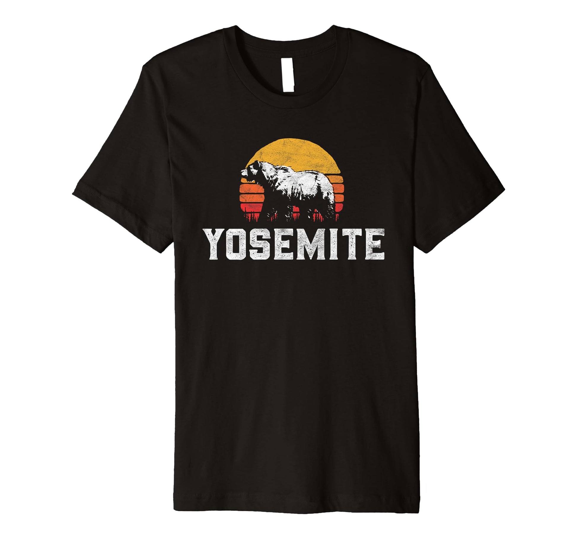 Yosemite National Park Grizzly Bear T-Shirt - Minimalist Print for Adults - T-Shirt, Sweatshirt, Hoodie