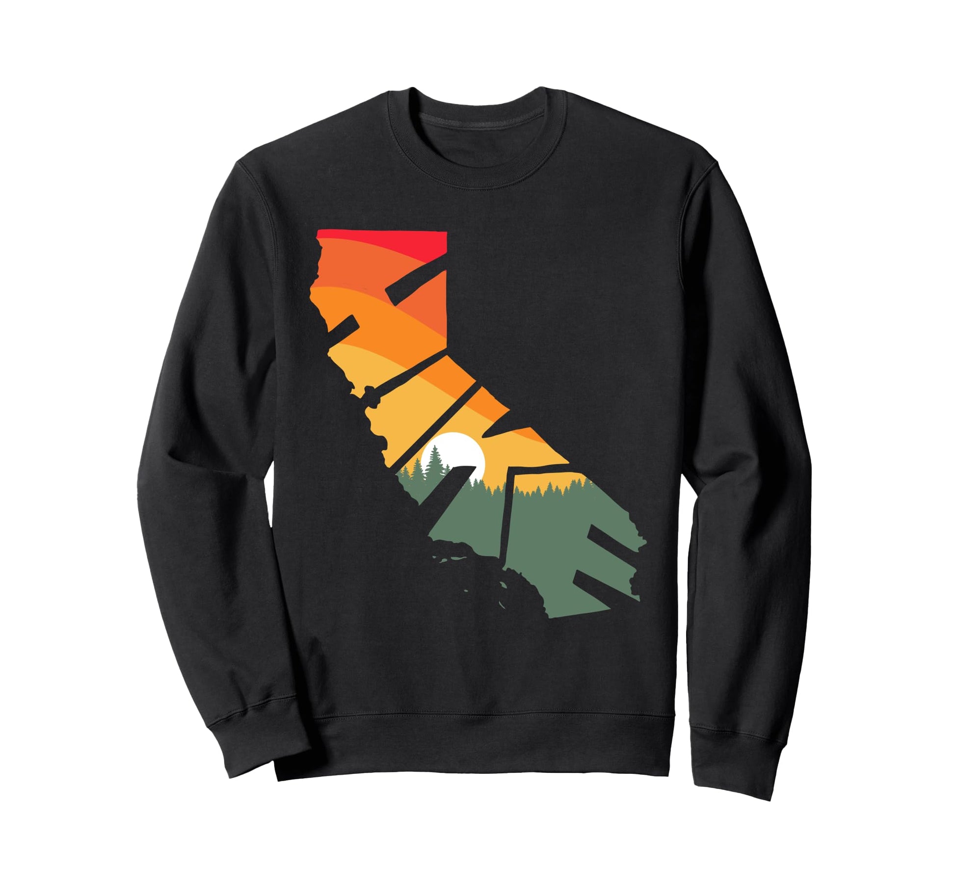 Hike California State Outdoor Sweatshirt - Novelty Apparel Men Women - T-Shirt, Sweatshirt, Hoodie