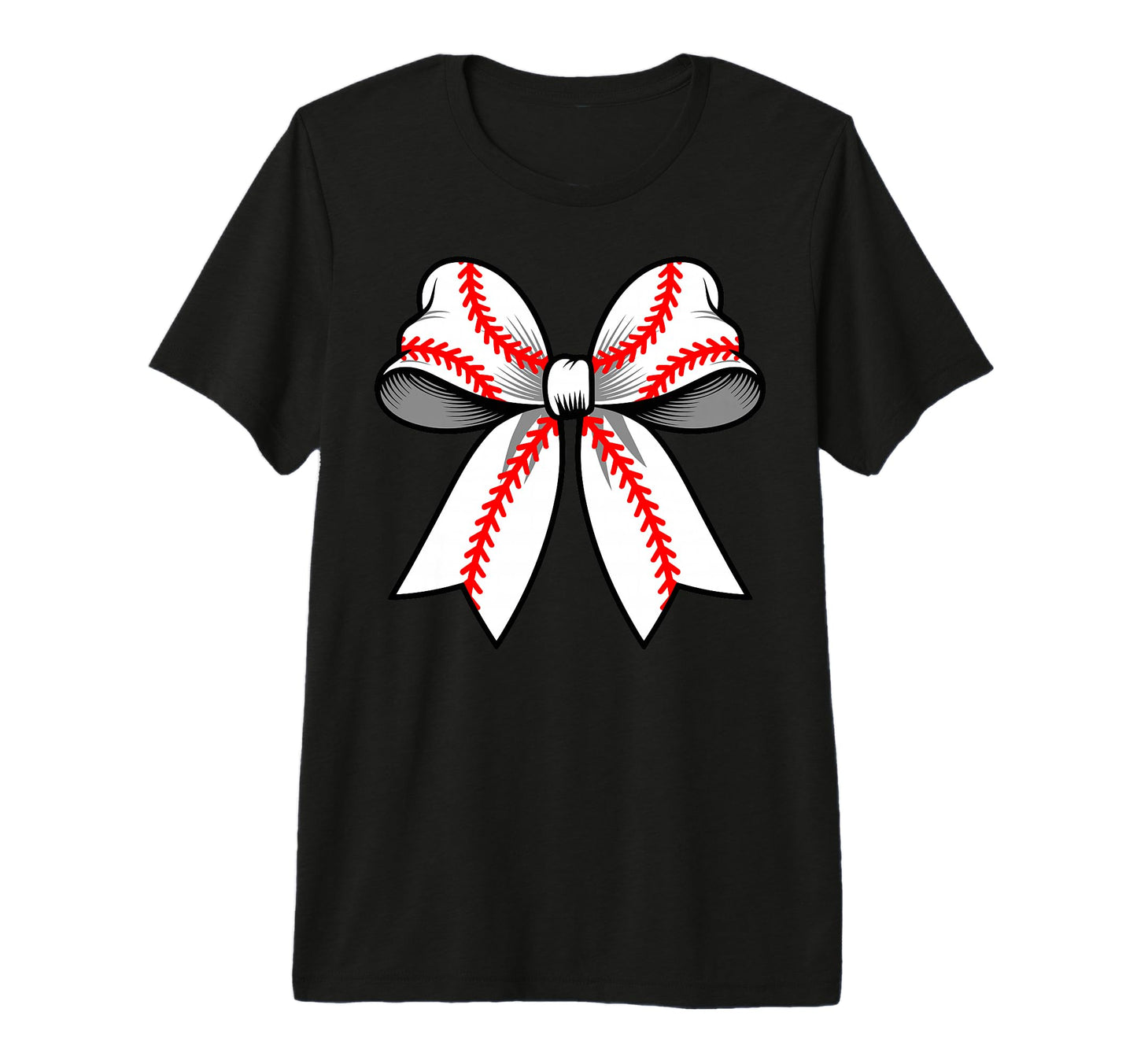 Baseball Coquette Bow Funny Baseball T-Shirt - Trendy Graphic for Adults - T-Shirt, Sweatshirt, Hoodie