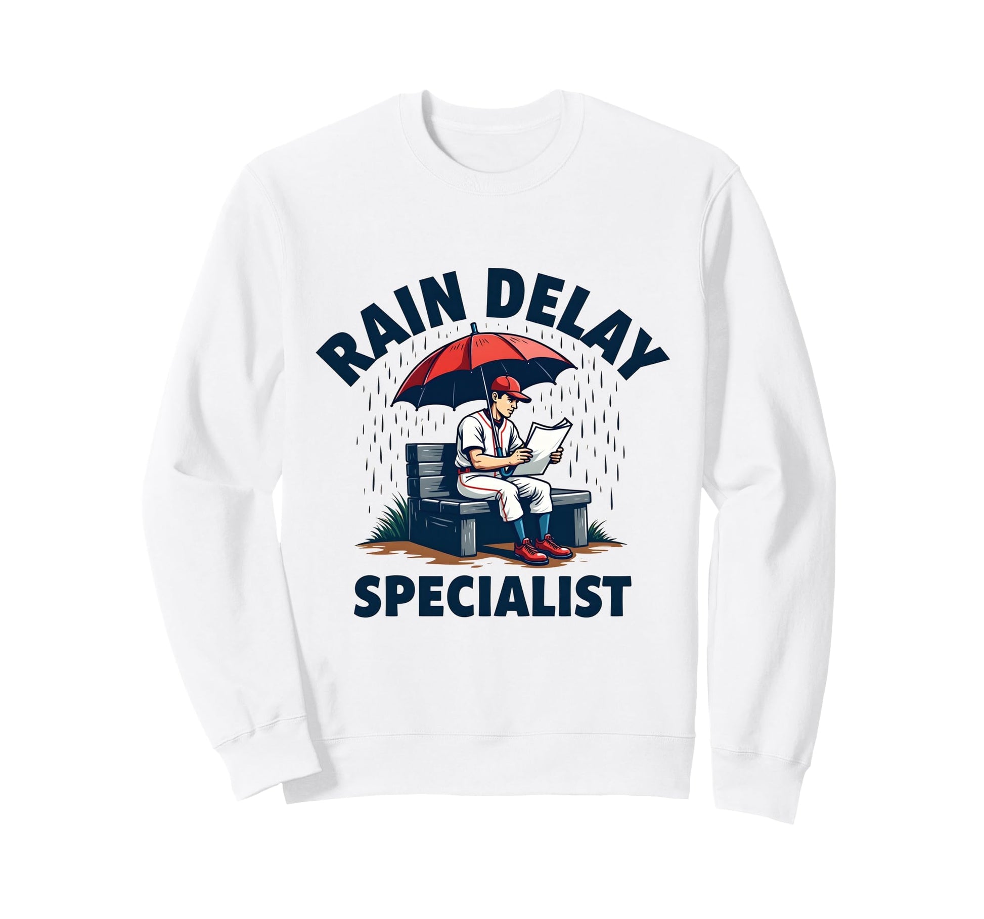 Rain Delay Specialist Funny Sweatshirt - Custom Art Print for Adults - T-Shirt, Sweatshirt, Hoodie