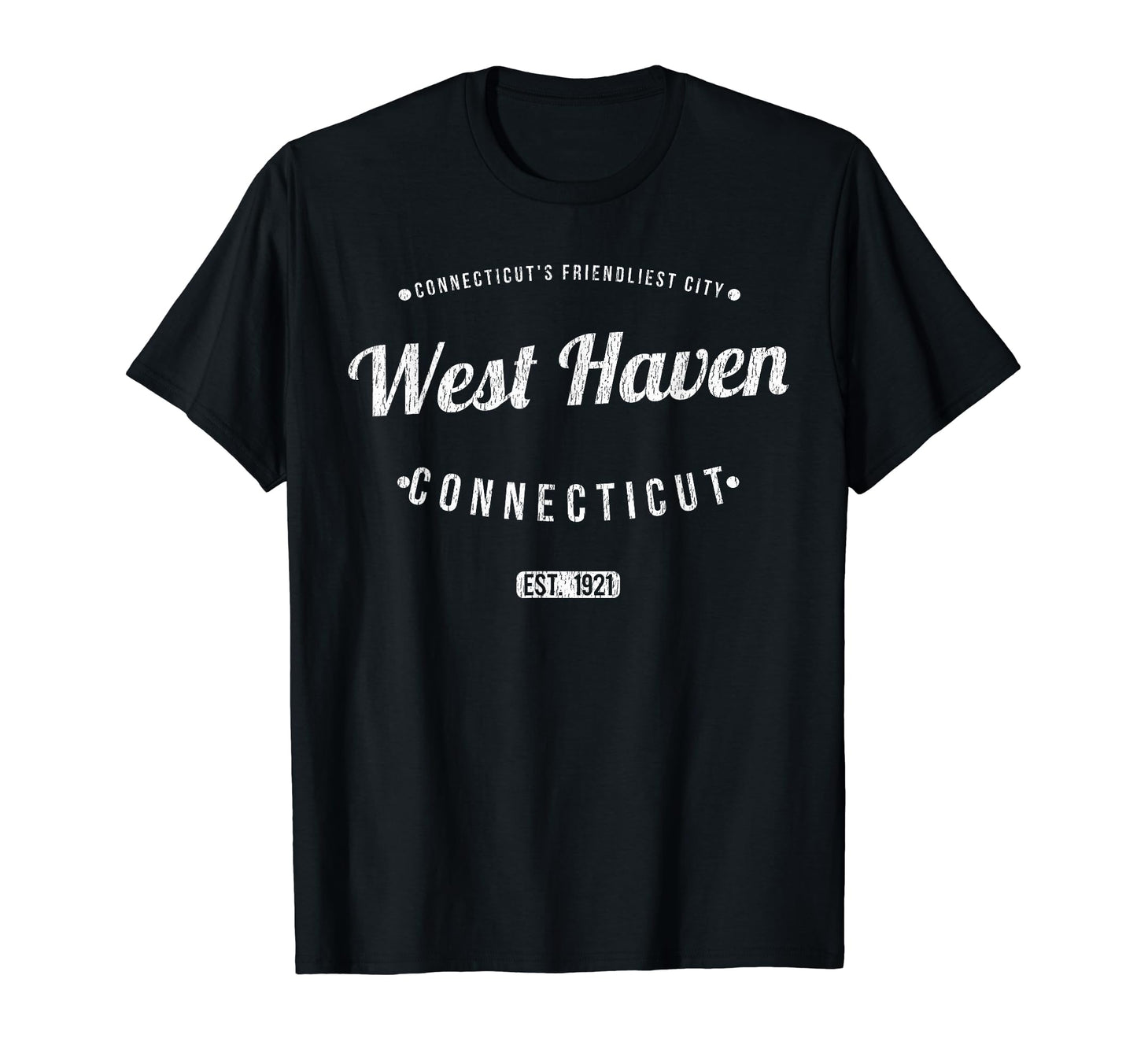 West Haven Connecticut Souvenir Ct T-Shirt - Trendy Graphic for Adults - T-Shirt, Sweatshirt, Hoodie