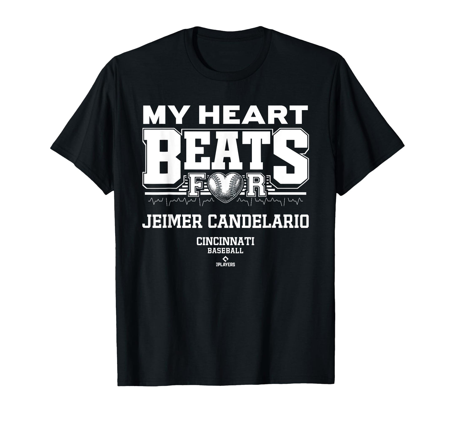 My Heart Beats Jeimer Candelario T-Shirt - Graphic Print for Adults - T-Shirt, Sweatshirt, Hoodie