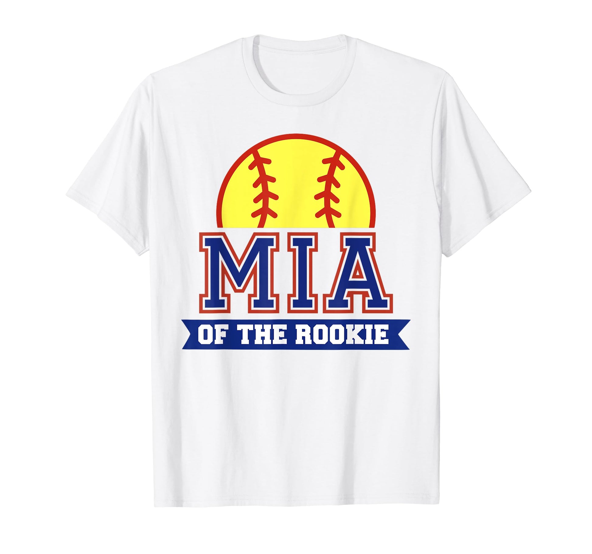 Mia Rookie 1St Birthday Softball T-Shirt - Minimalist Print for Adults - T-Shirt, Sweatshirt, Hoodie