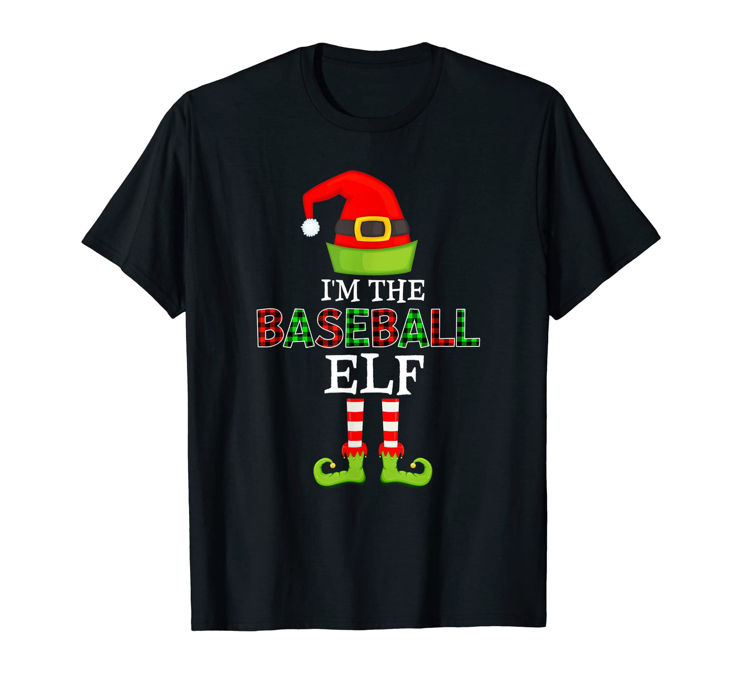Matching Outfits Holiday Im Baseball Elf T-Shirt - Custom Art Print Unisex - T-Shirt, Sweatshirt, Hoodie