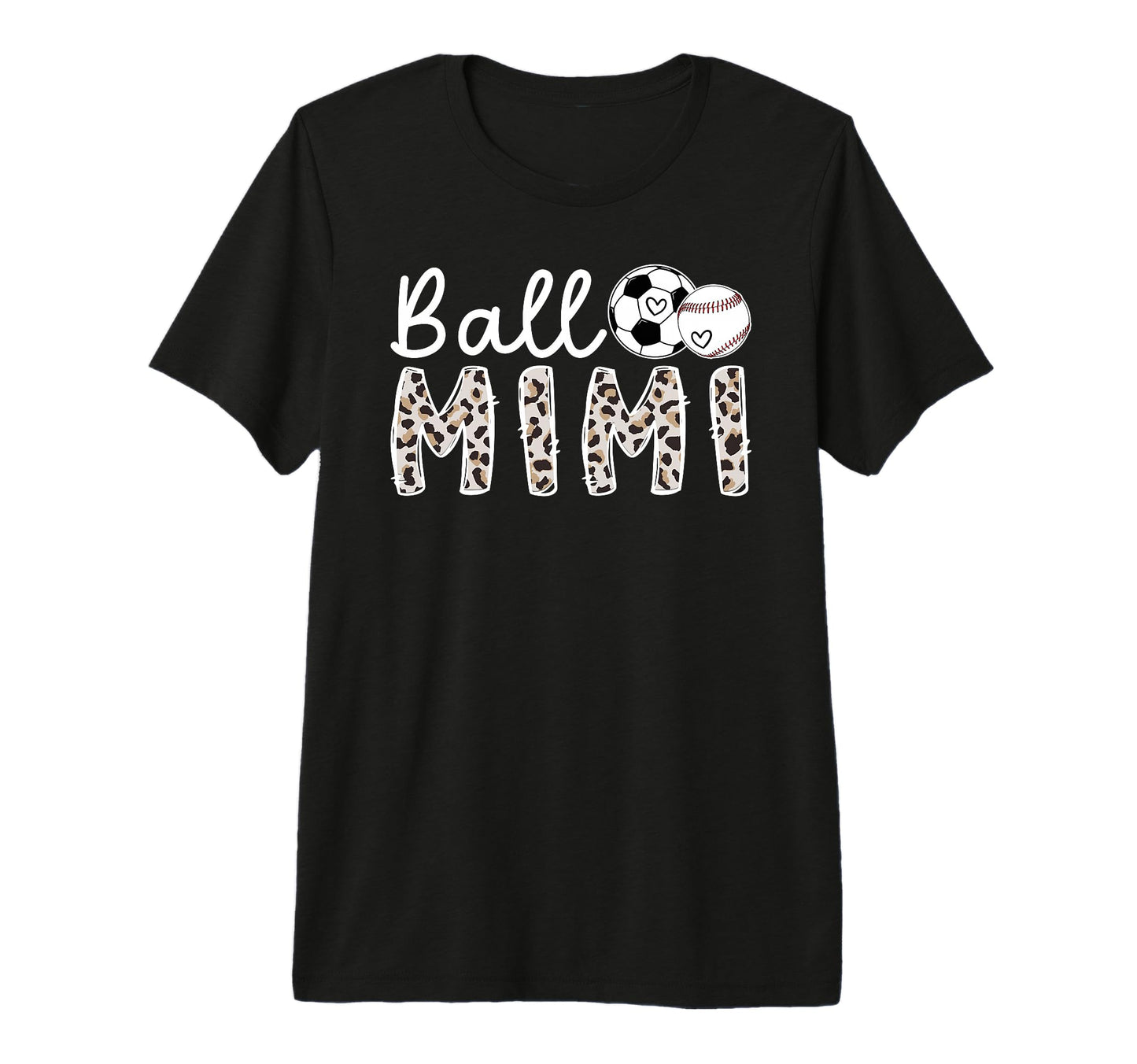 Ball Mimi Grandma Baseball Soccer T-Shirt - Minimalist Print Men Women - T-Shirt, Sweatshirt, Hoodie