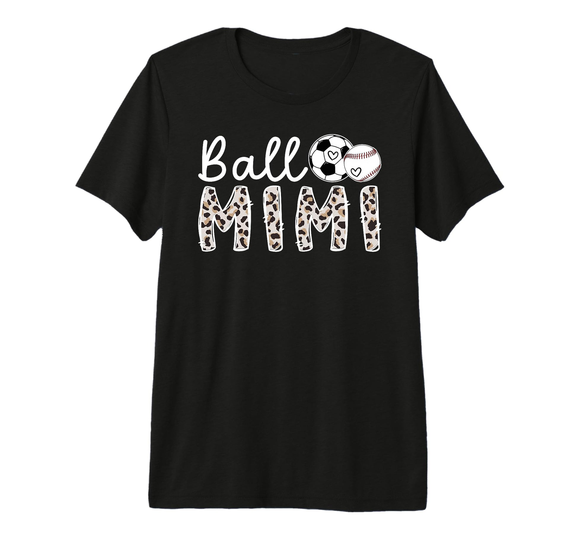 Ball Mimi Grandma Baseball Soccer T-Shirt - Minimalist Print Men Women - T-Shirt, Sweatshirt, Hoodie