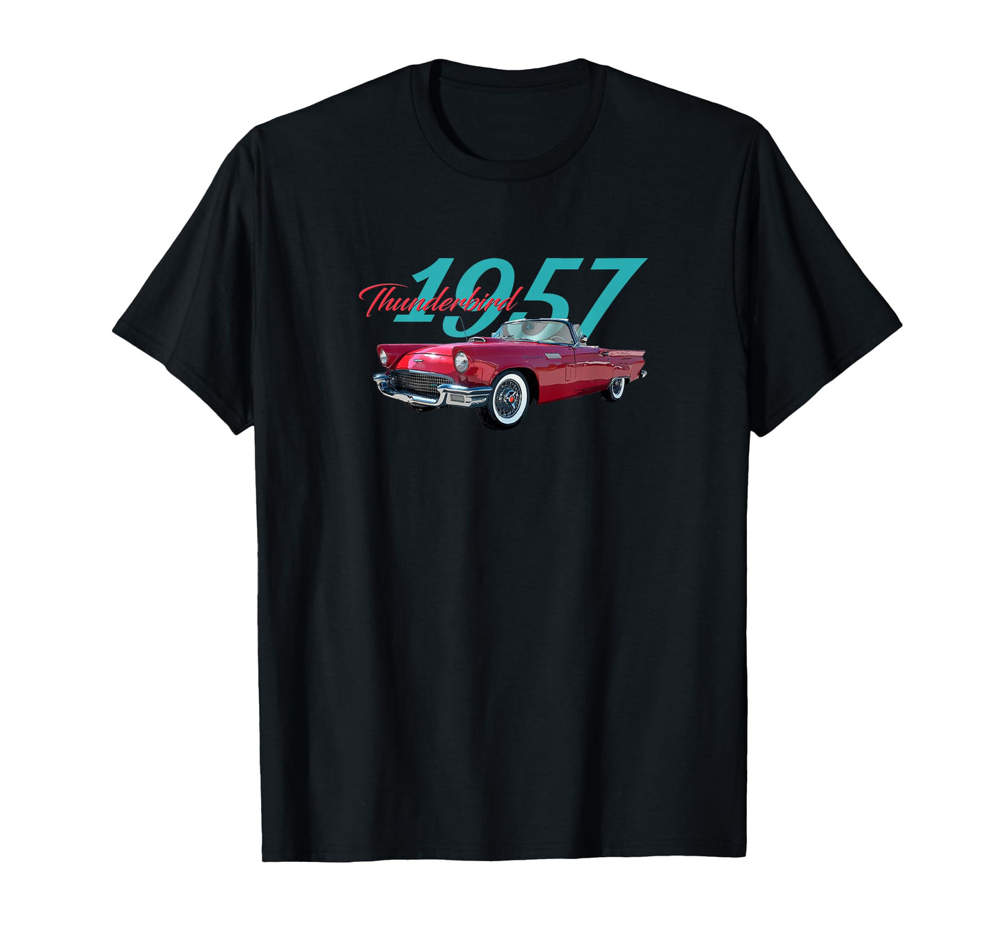 1956 Thunderbird American Sports Car T-Shirt - Minimalist Print Unisex - T-Shirt, Sweatshirt, Hoodie